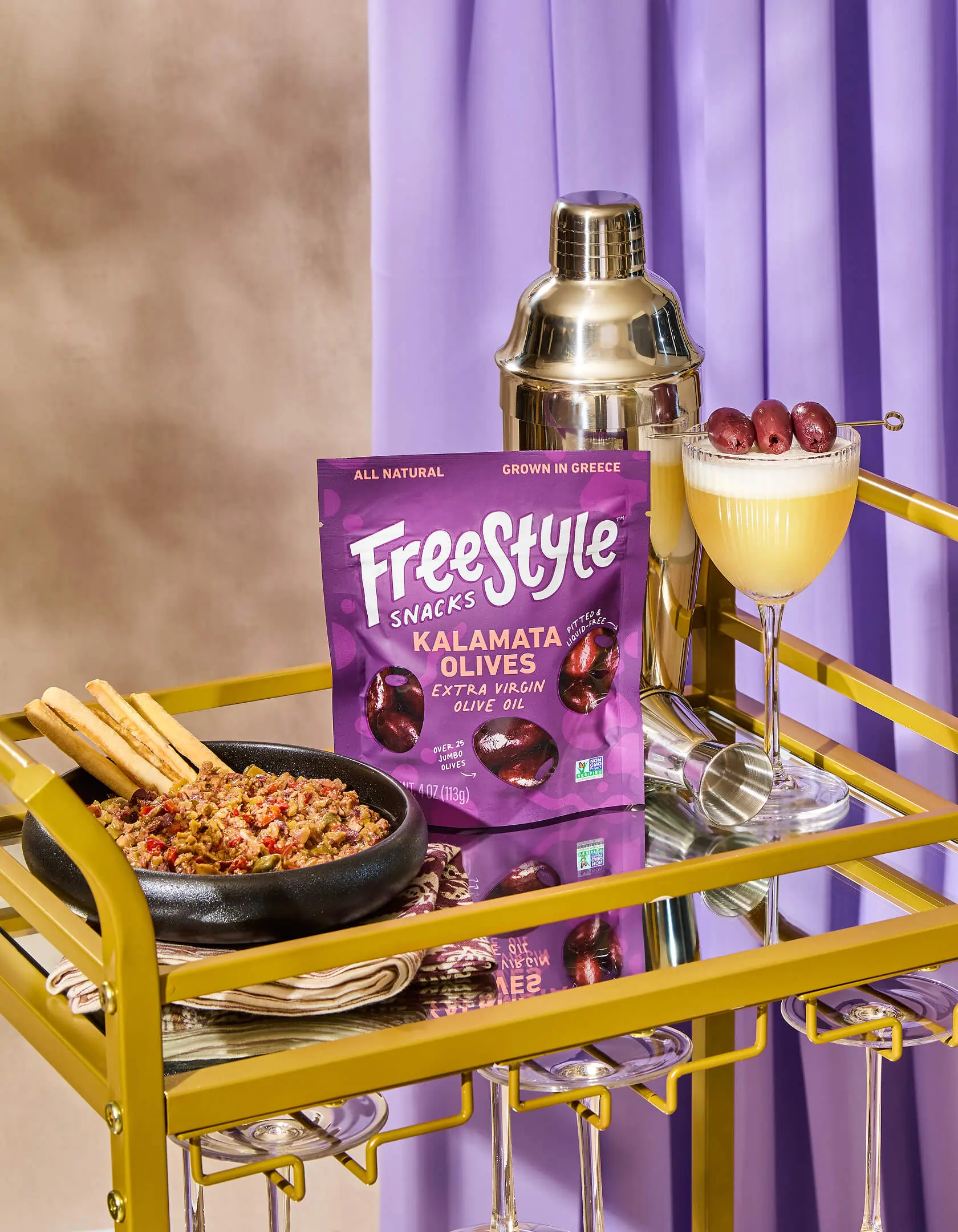 EVOO Marinated Kalamata Olives - (6) 4oz Pouches - Image 3