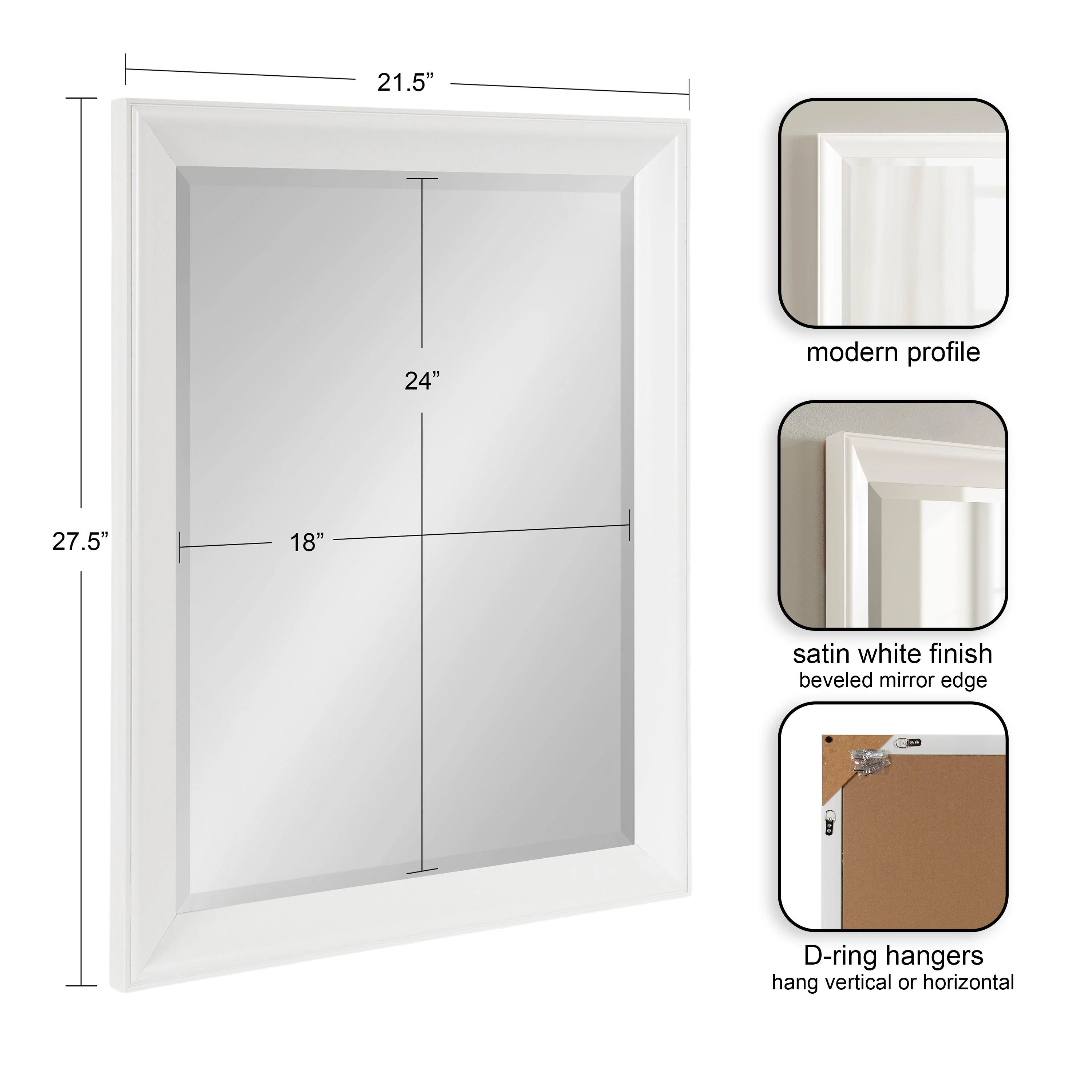 Kalla Rectangle Bathroom Wall Mirror - Image 17