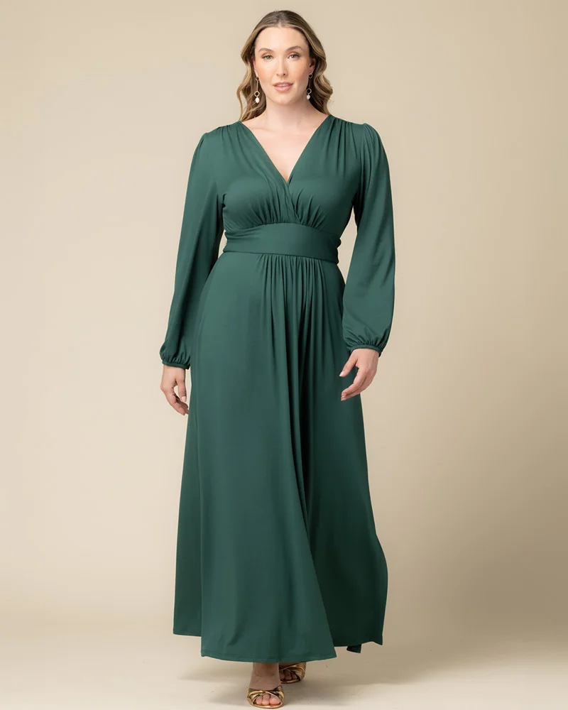 Plus Size Kelsey Long Sleeve Maxi Dress - Image 2