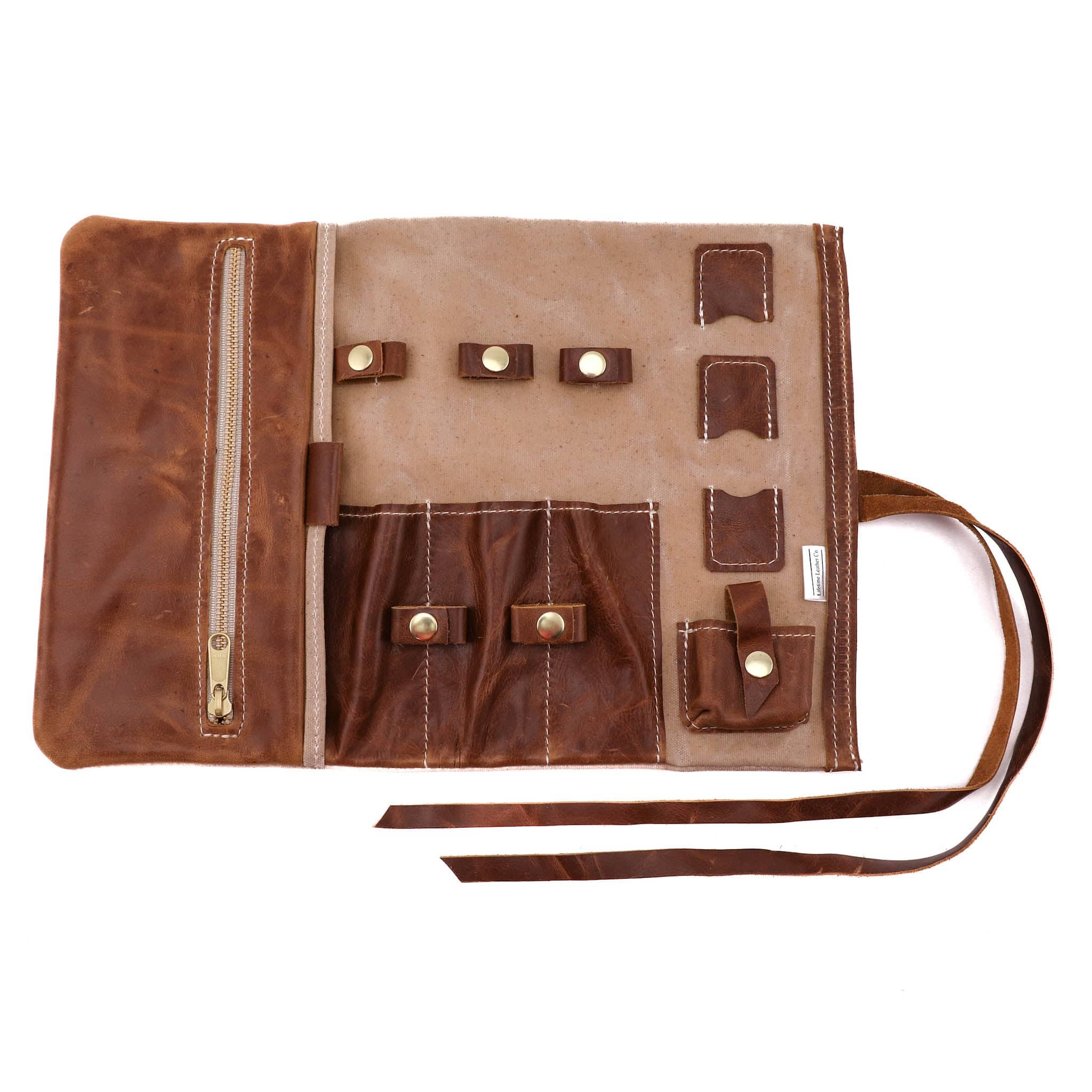 Leather and Canvas Tech Roll - Image 5