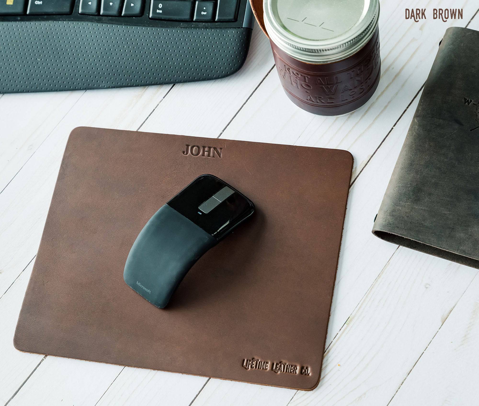 Full Grain Leather Mouse Pad - Image 2
