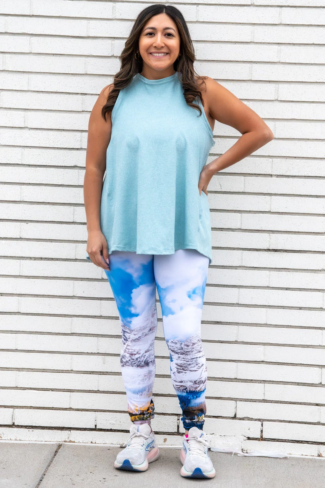 Eco-Friendly Maroon Bells Fall Yoga Pants - Image 10
