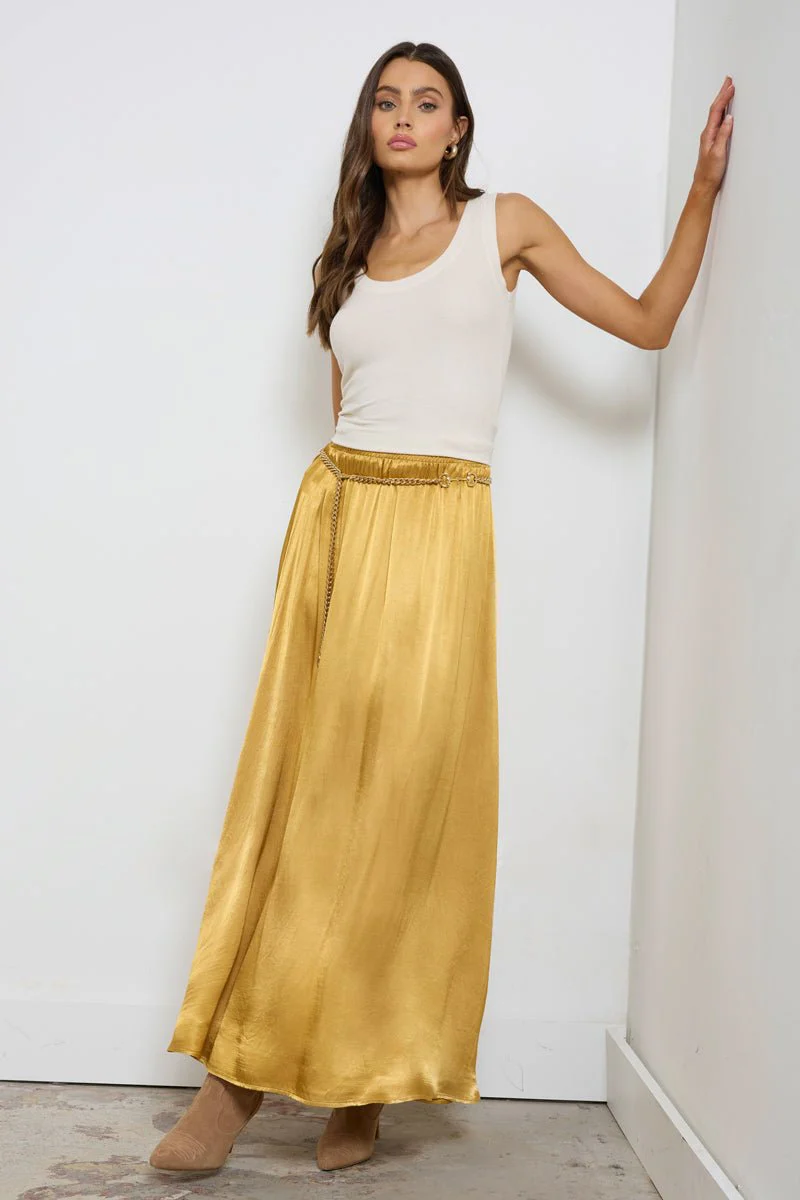 Maureen Satin Volume Skirt - Image 3