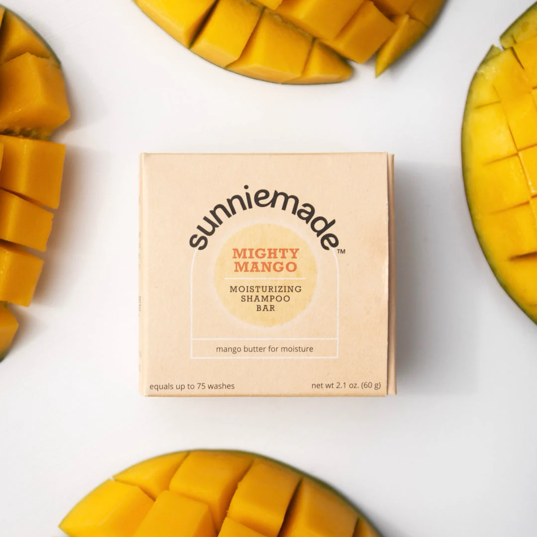 Plastic-Free Mango Moisturizing Shampoo Bar - Image 11