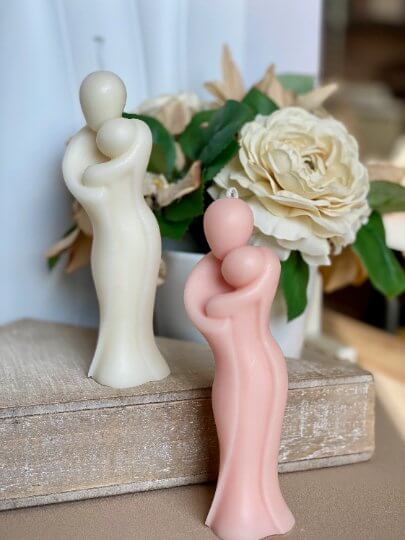 Handcrafted Soy Wax Sculptural Candle - Mother's Hug - Image 6