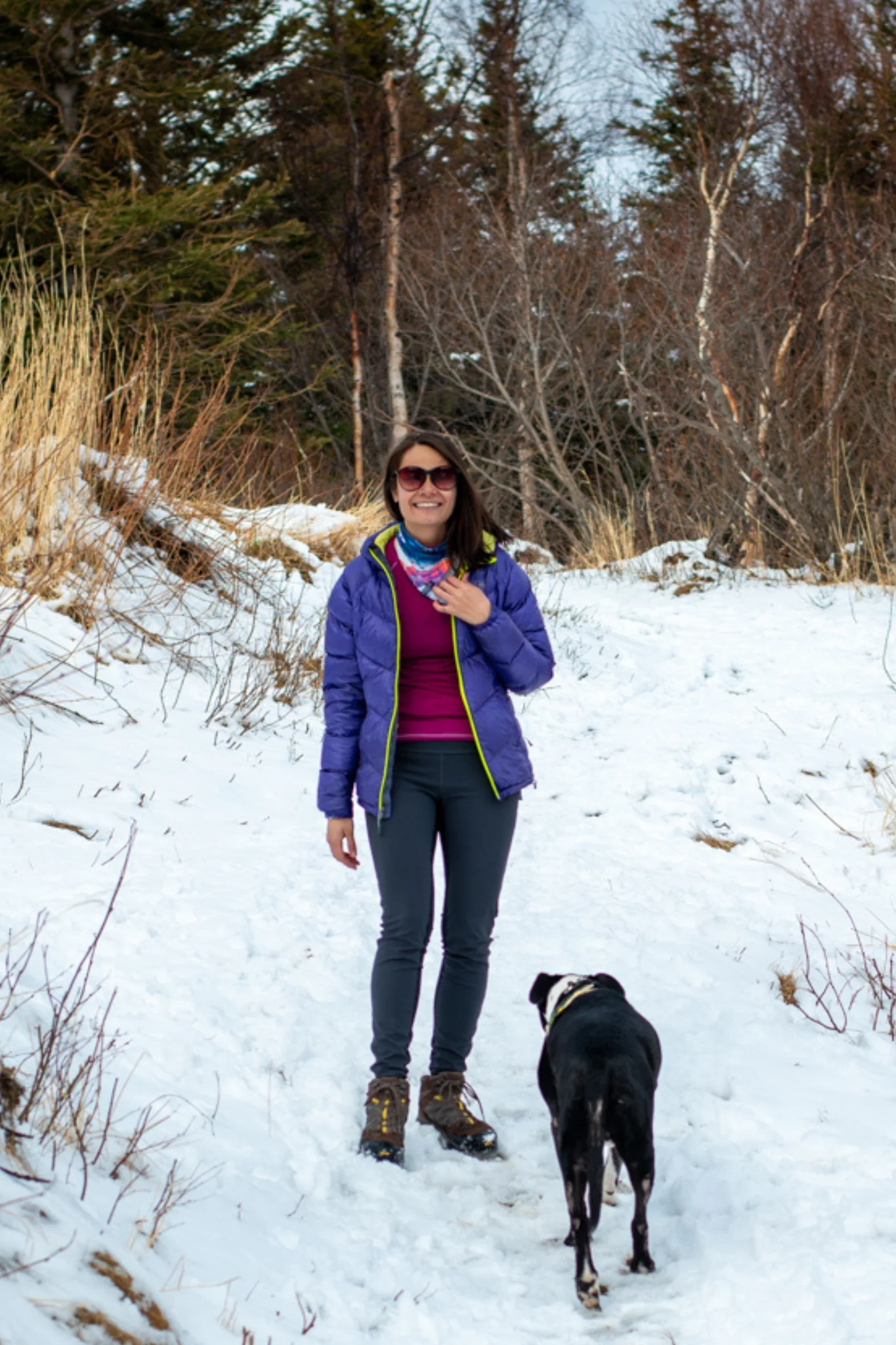 Mountain Recycled Fleece V Front Neck Warmer - Image 2