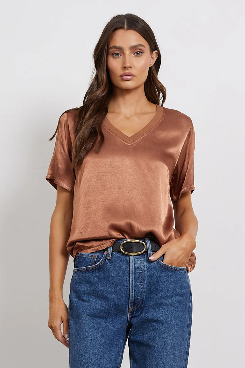 Nice & Easy V-Neck Relaxed Fit Top - Image 7