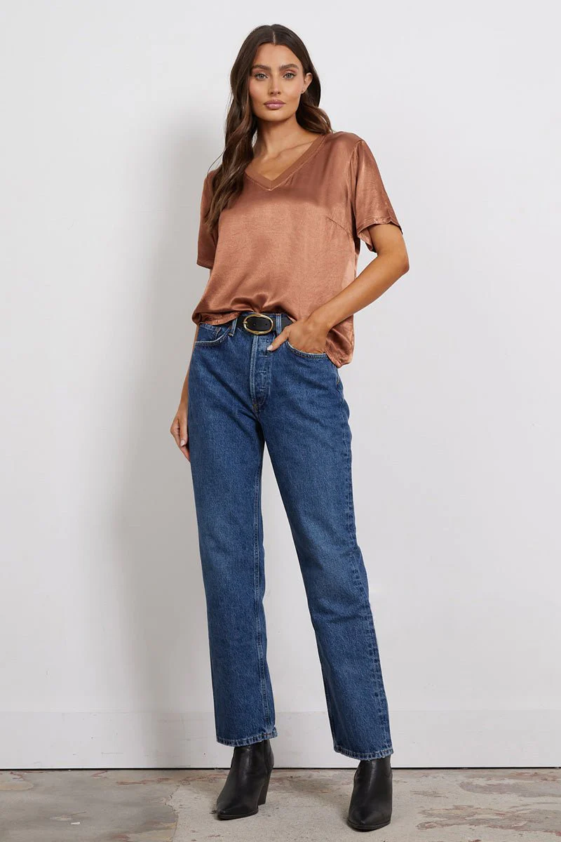 Nice & Easy V-Neck Relaxed Fit Top - Image 8