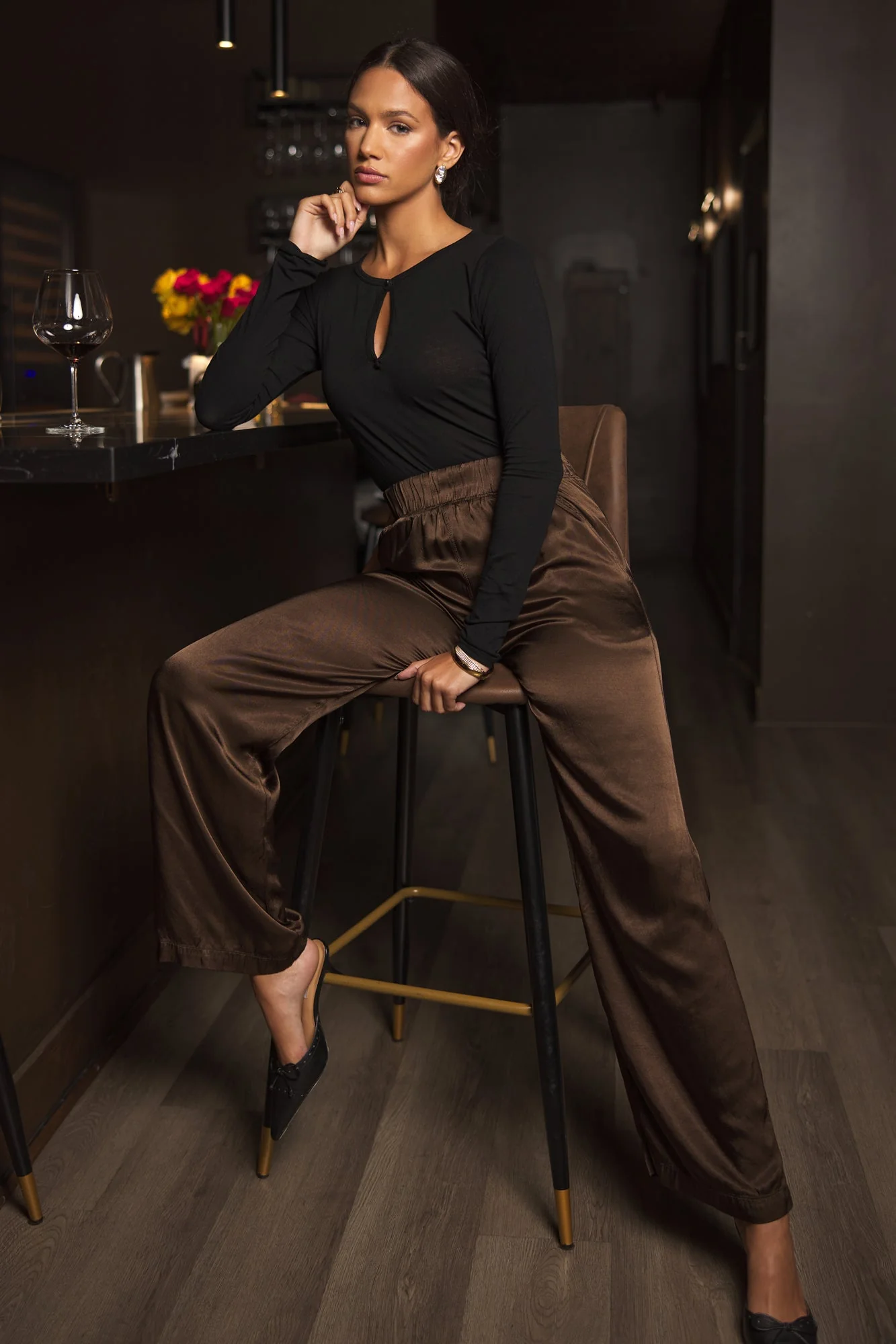 Owen Silky Wide Leg Pants