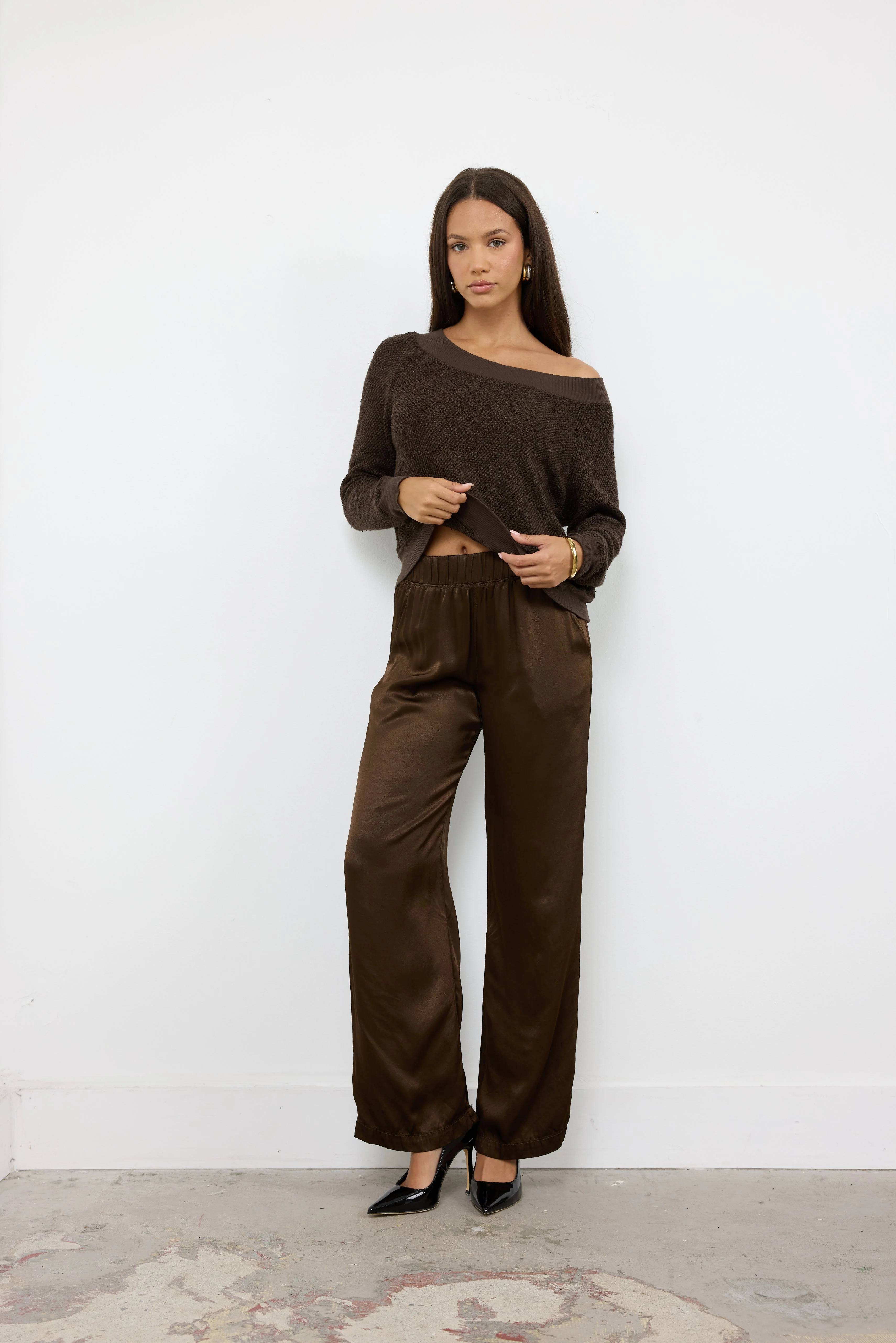 Owen Silky Wide Leg Pants - Image 3