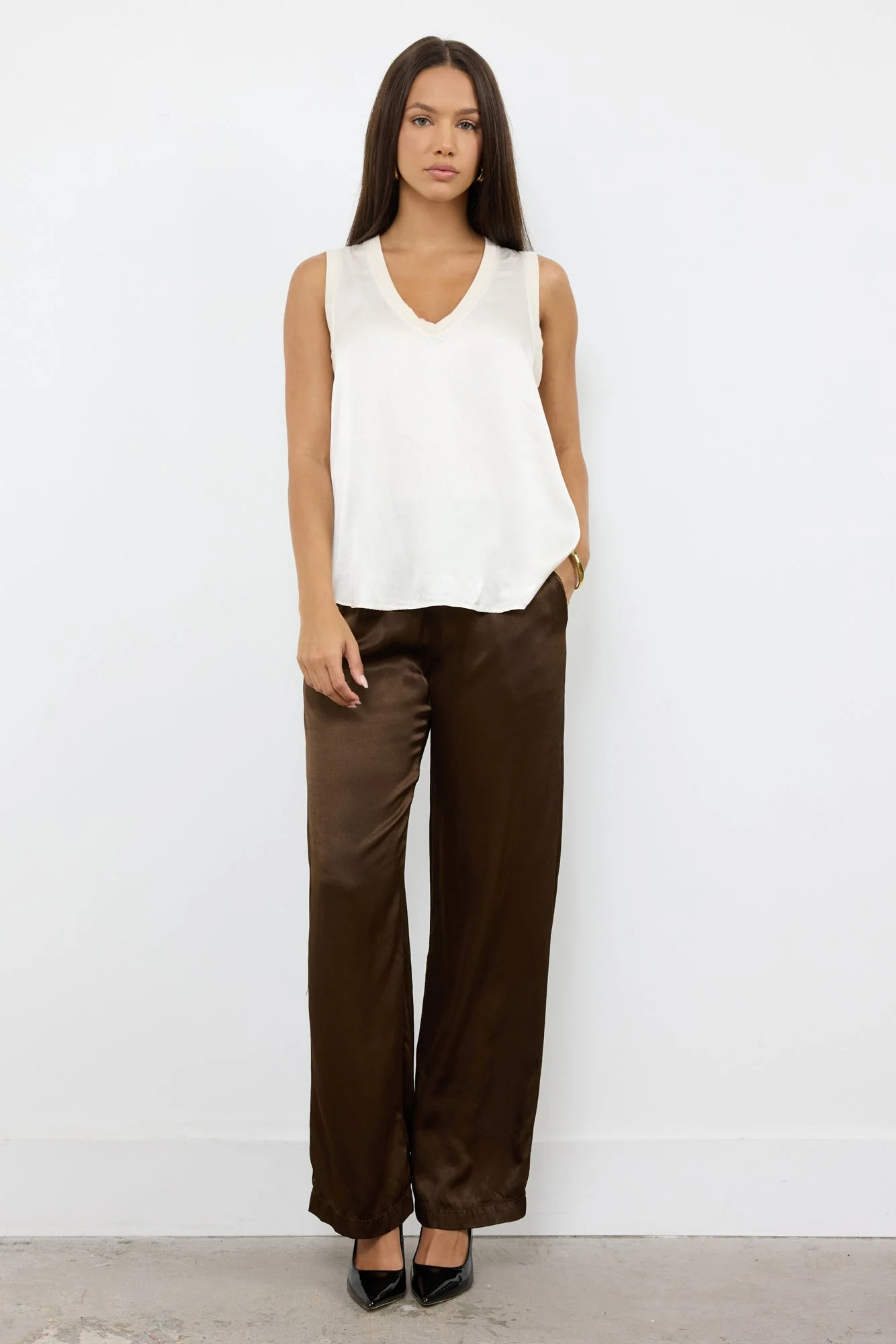 Owen Silky Wide Leg Pants - Image 4
