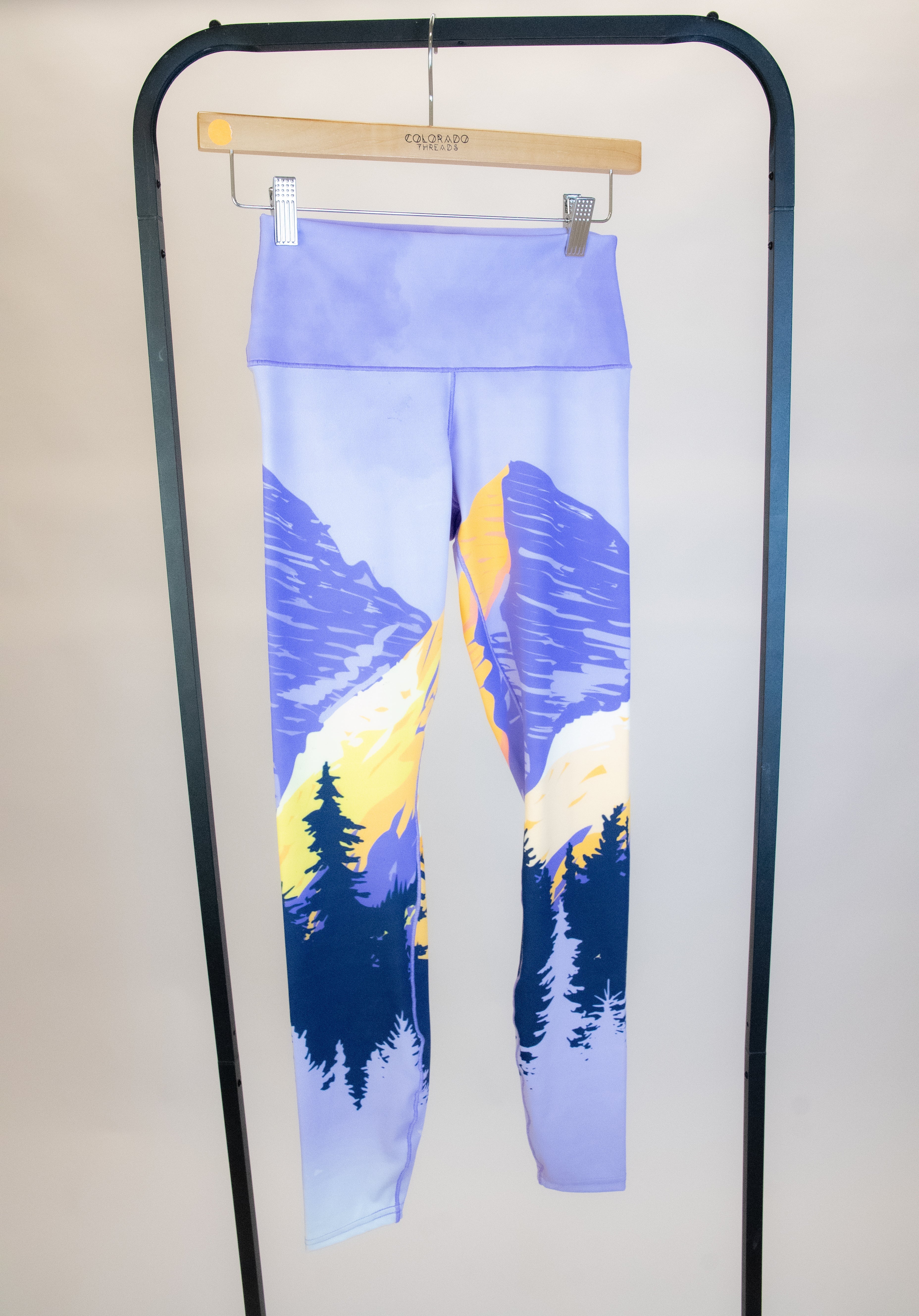 Eco-Friendly Painted Peaks Yoga Pants - Image 8