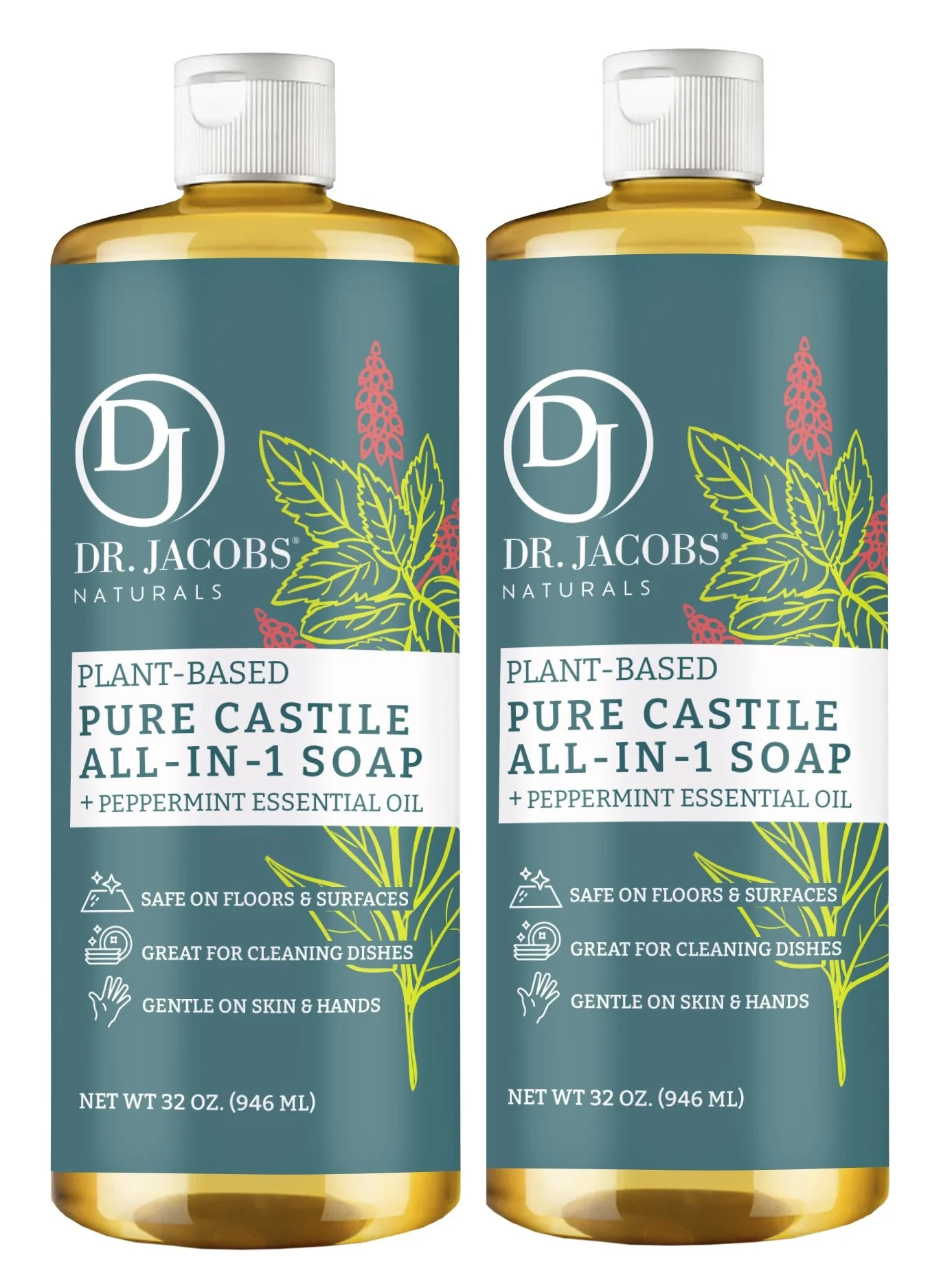 Peppermint Pure All In 1 Castile Soap - Thin Formula - Image 6