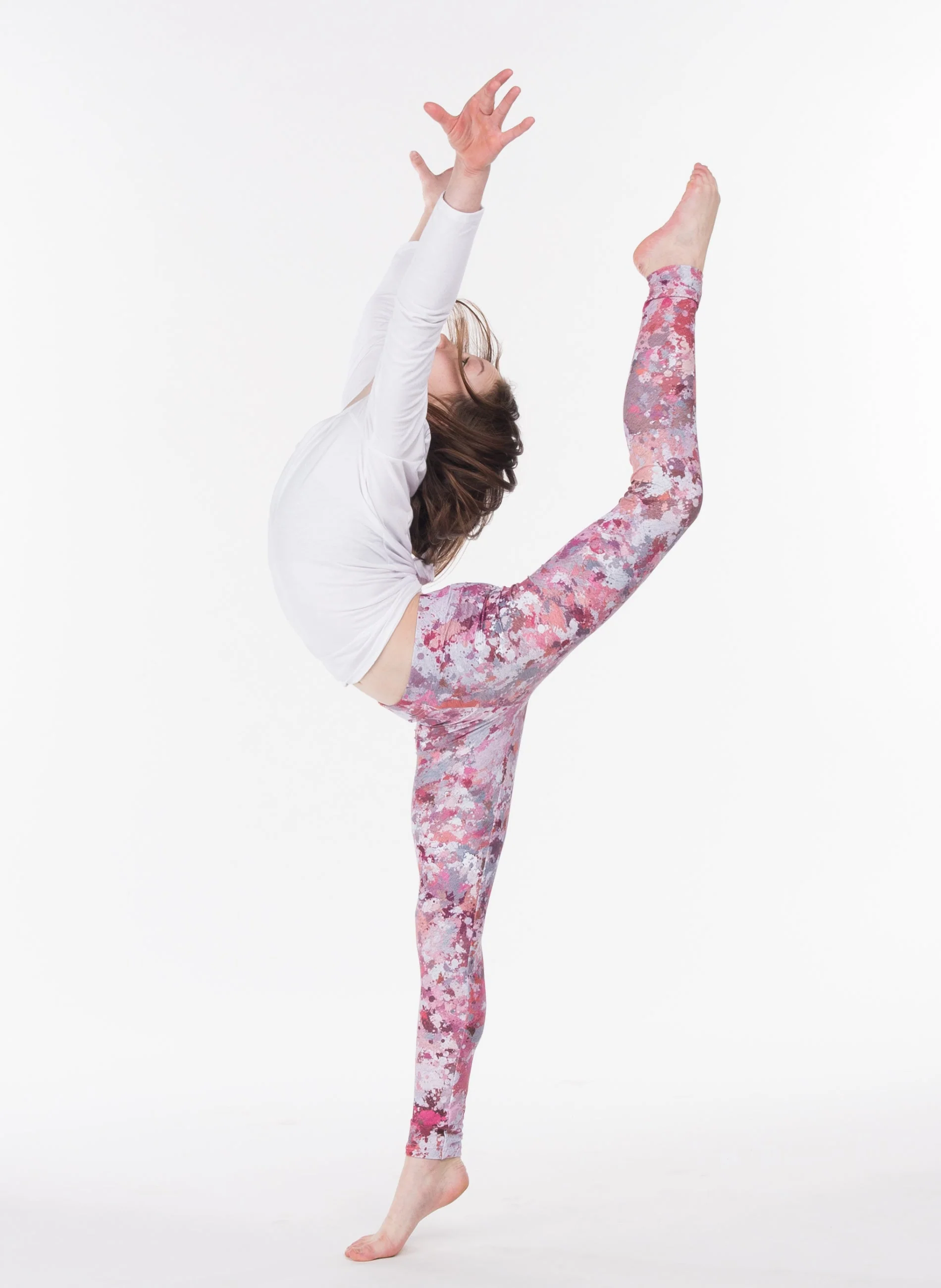Kids Eco-Friendly Pink Bliss Yoga Pants - Image 2