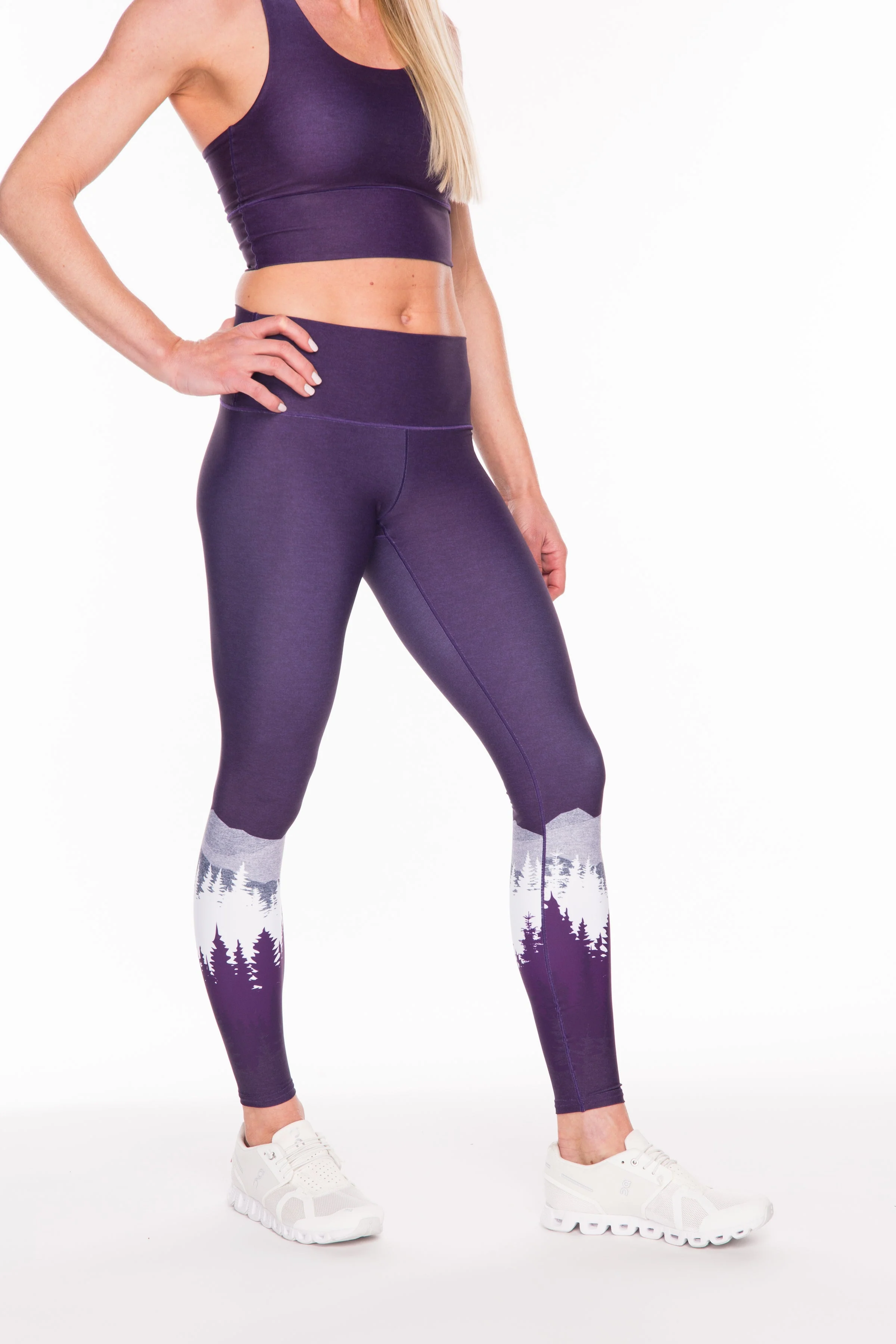Eco-Friendly Summit Yoga Pants - Purple