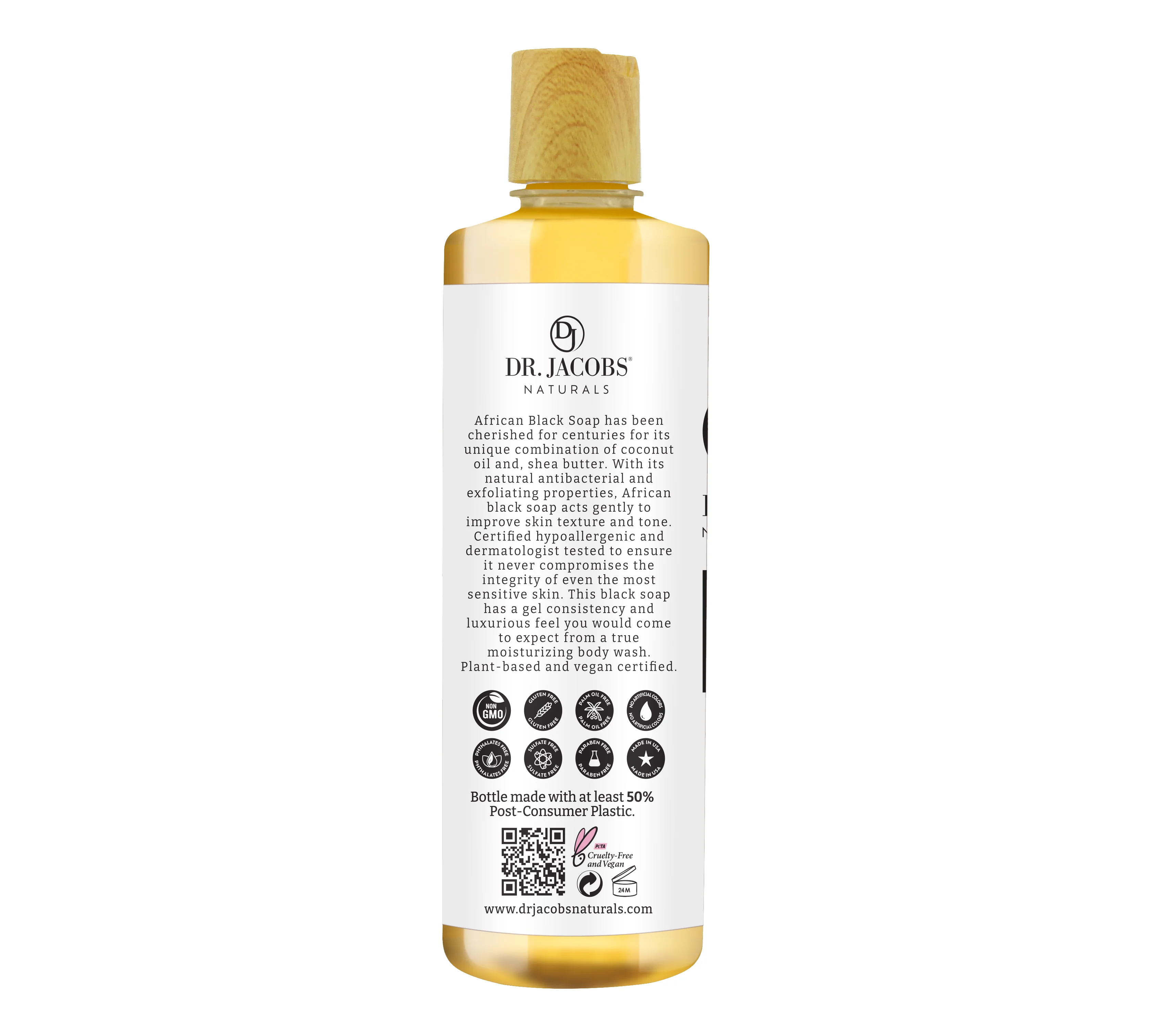 Detoxifying Raw Black Soap Body Wash - 32 oz. - Image 7
