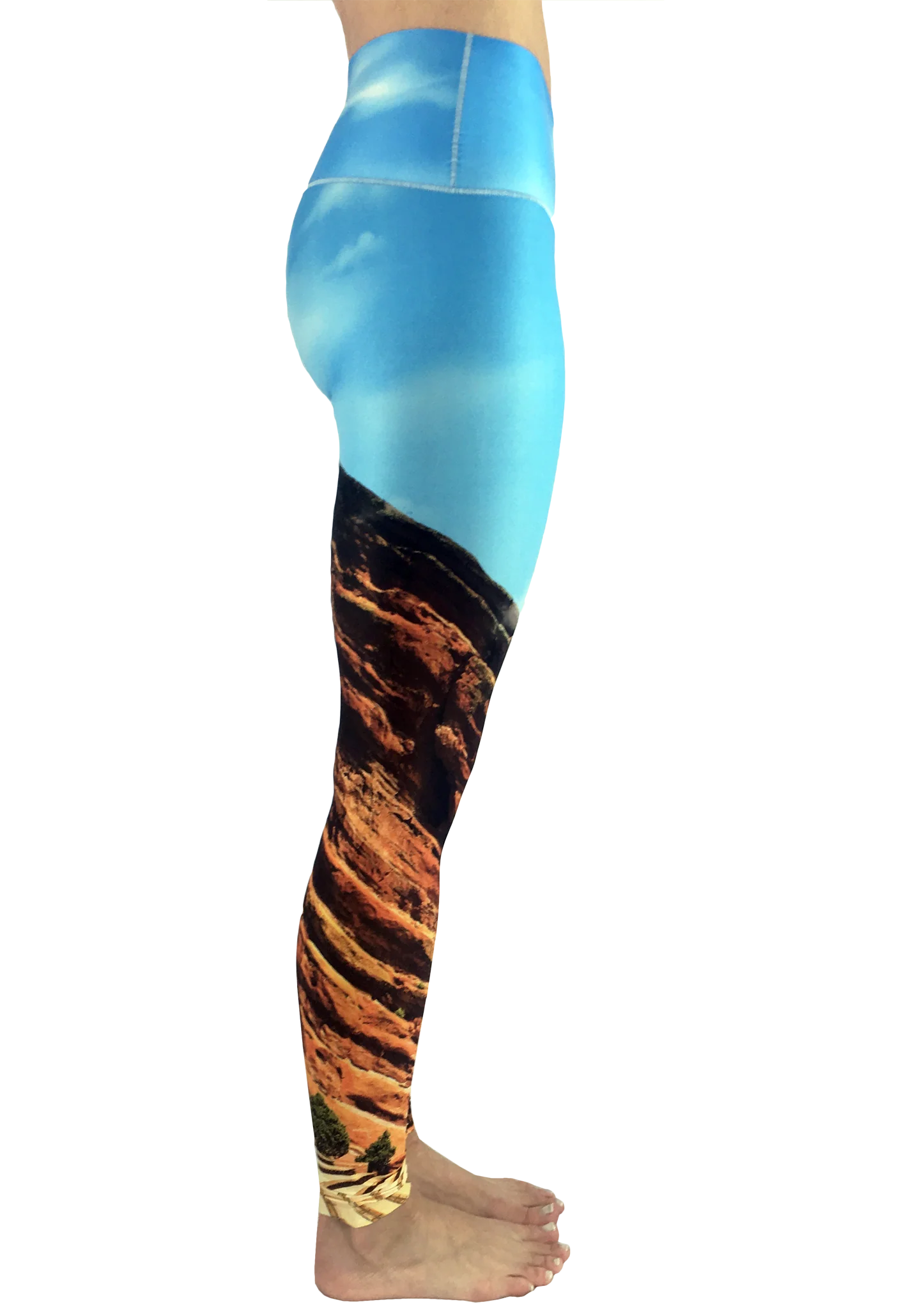 Eco-Friendly Red Rocks Daytime Yoga Pants - Image 3