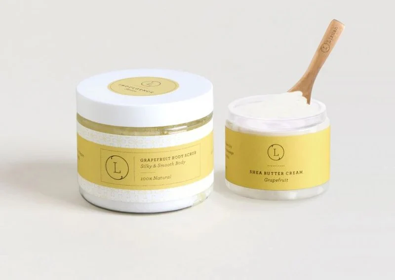 Reviving Grapefruit Shea Butter and Body Scrub Set