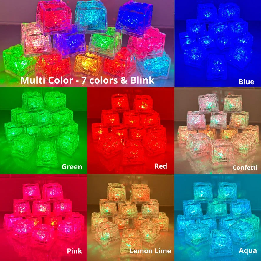 LED Light Up Ice Cubes - Multi Color - 12 Pack - Image 5