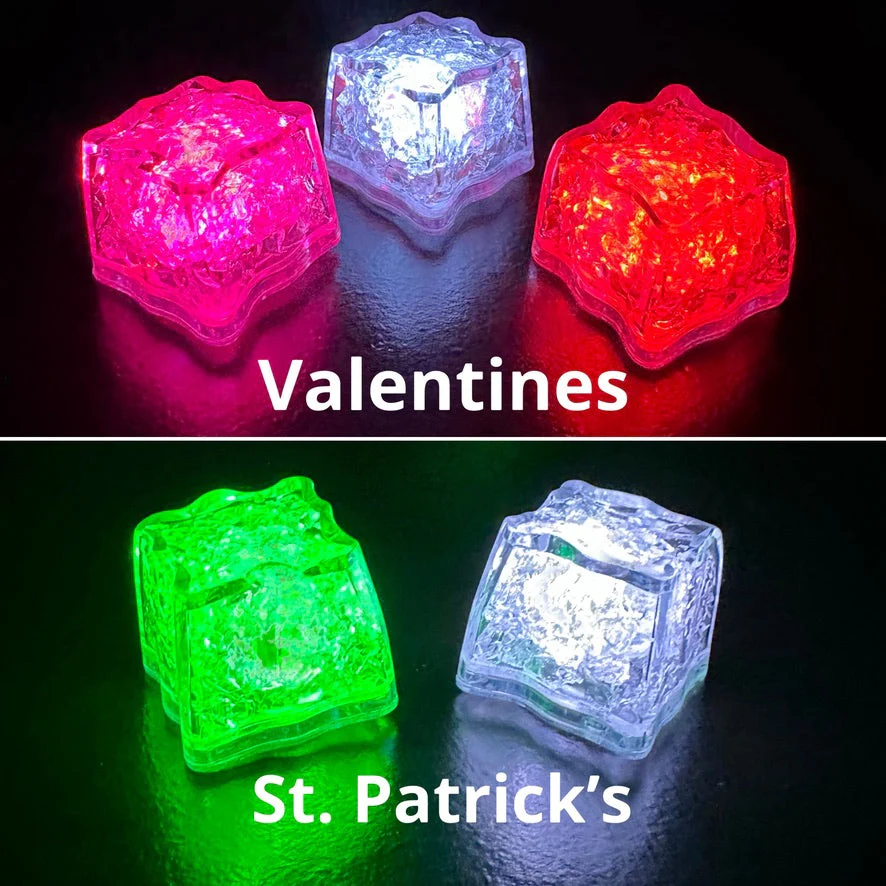 LED Light Up Ice Cubes - Multi Color - 12 Pack - Image 9