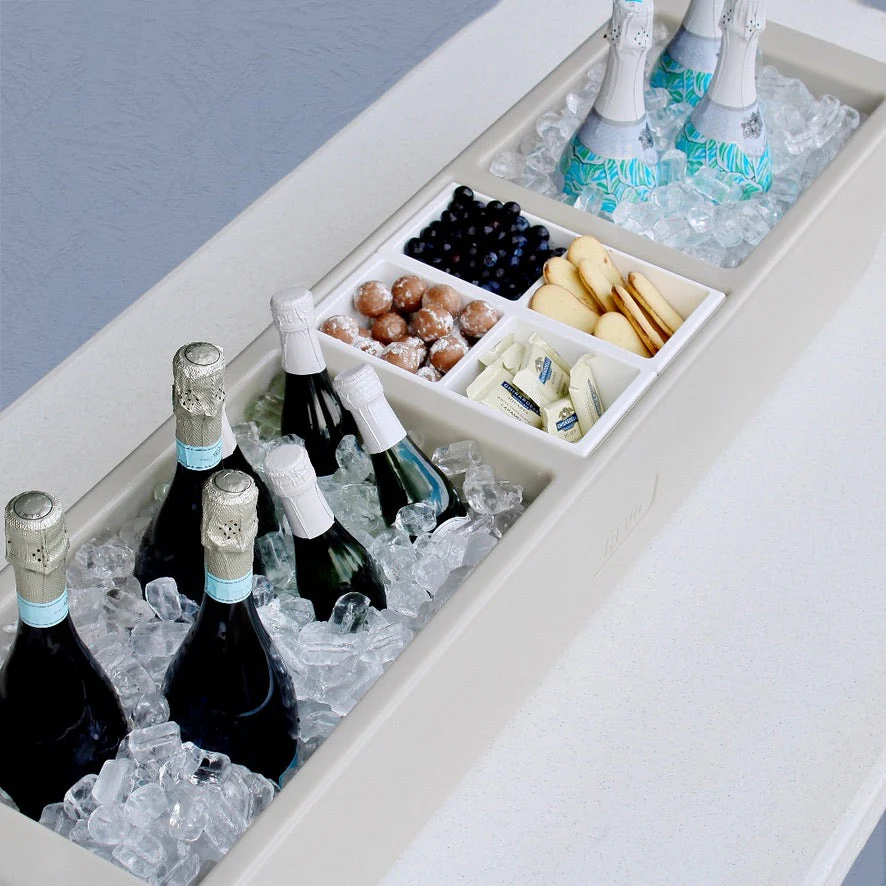 Insulated Party Barge Beverage Cooler - Greige Mist - Image 3