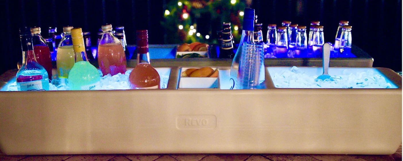 Insulated Party Barge Beverage Cooler - Greige Mist - Image 4