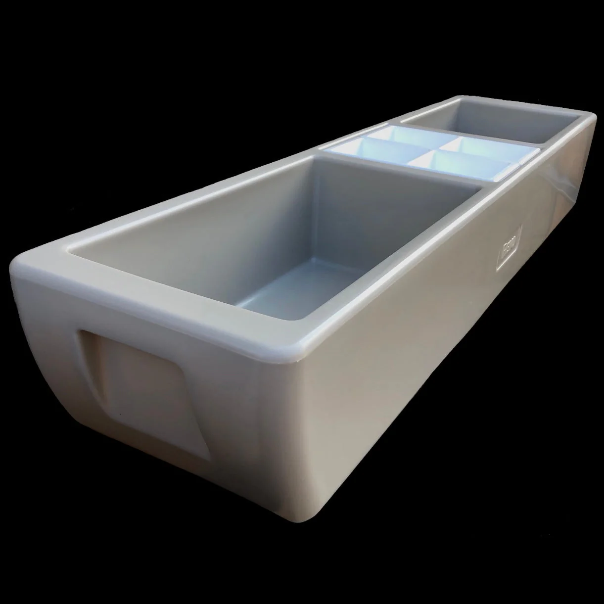Insulated Party Barge Beverage Cooler - Greige Mist - Image 7
