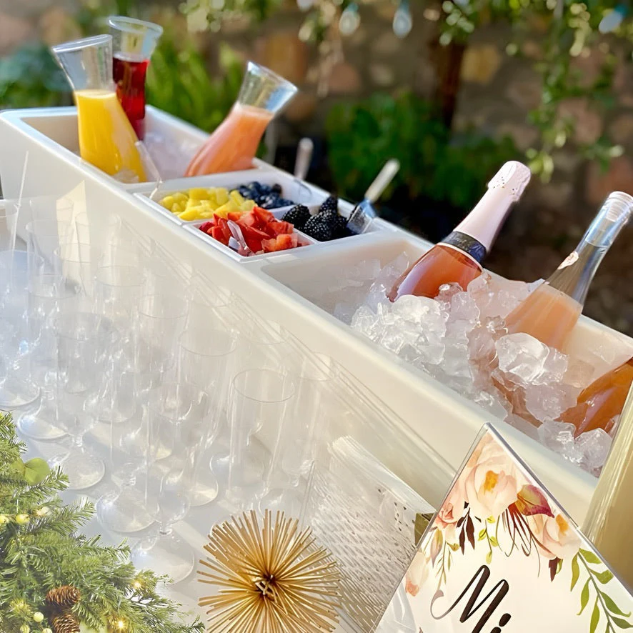 Insulated Party Barge Beverage Cooler - Polar White - Image 3