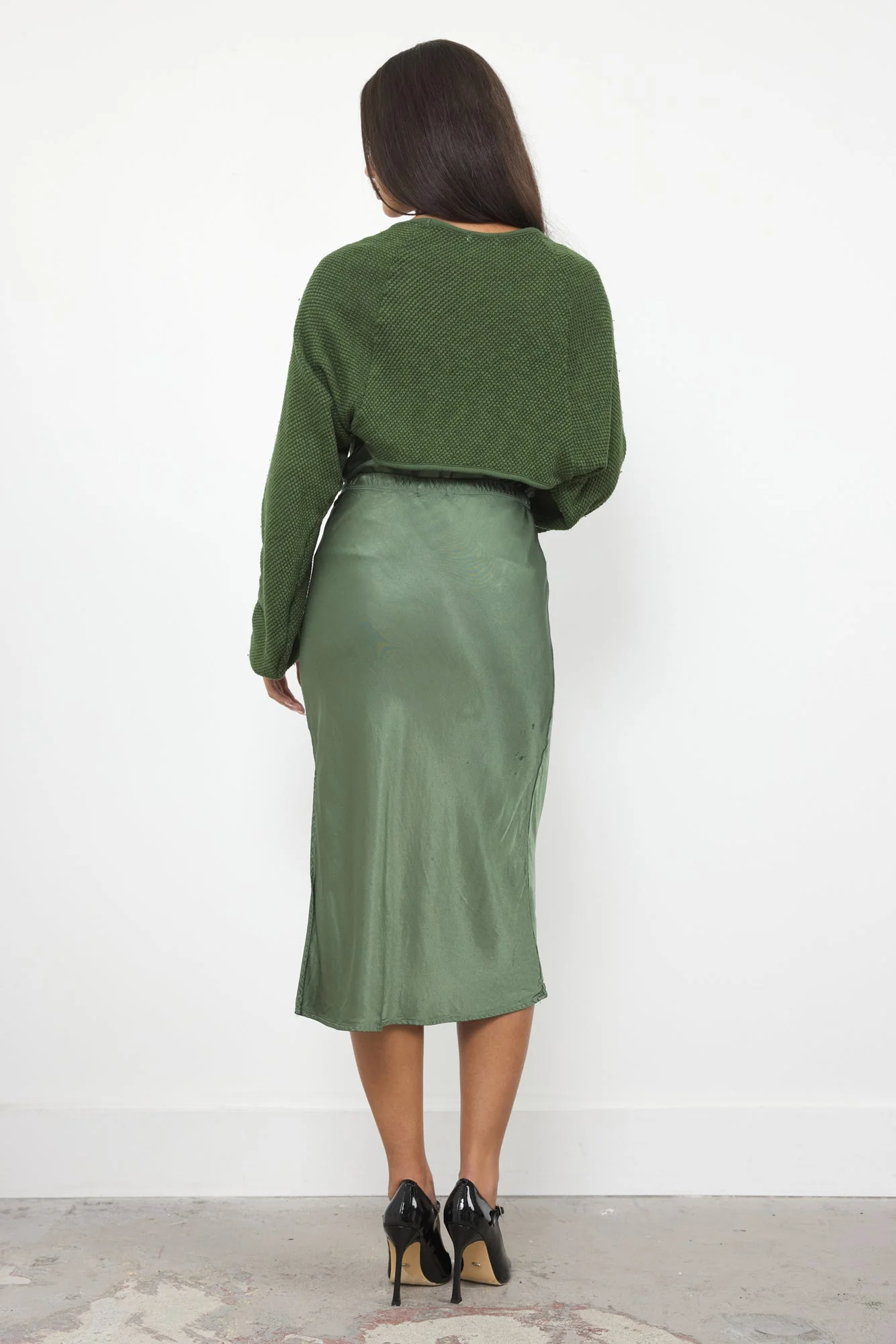 Sia Shrug Mesh Sweater Knit Crop - Image 3