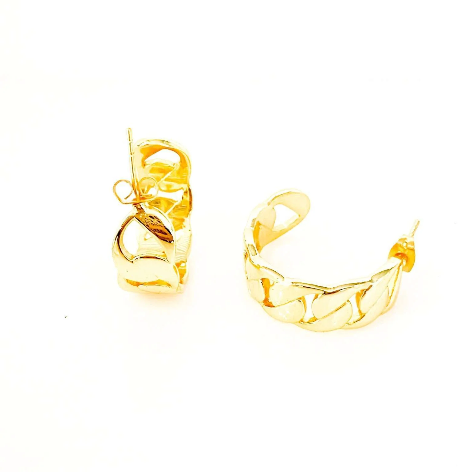 14K Gold-Dipped Simone Mini Hoop Earrings - Image 2