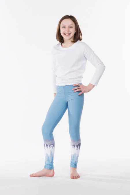 Kids Eco-Friendly Sky Summit Yoga Pants - Image 2