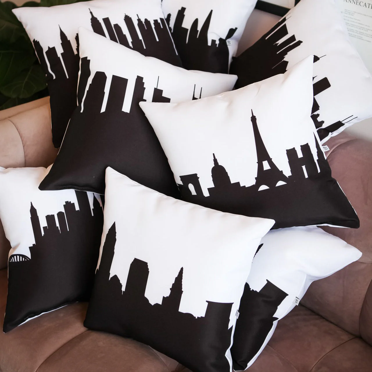 Skyline Large Throw Pillow - Image 5