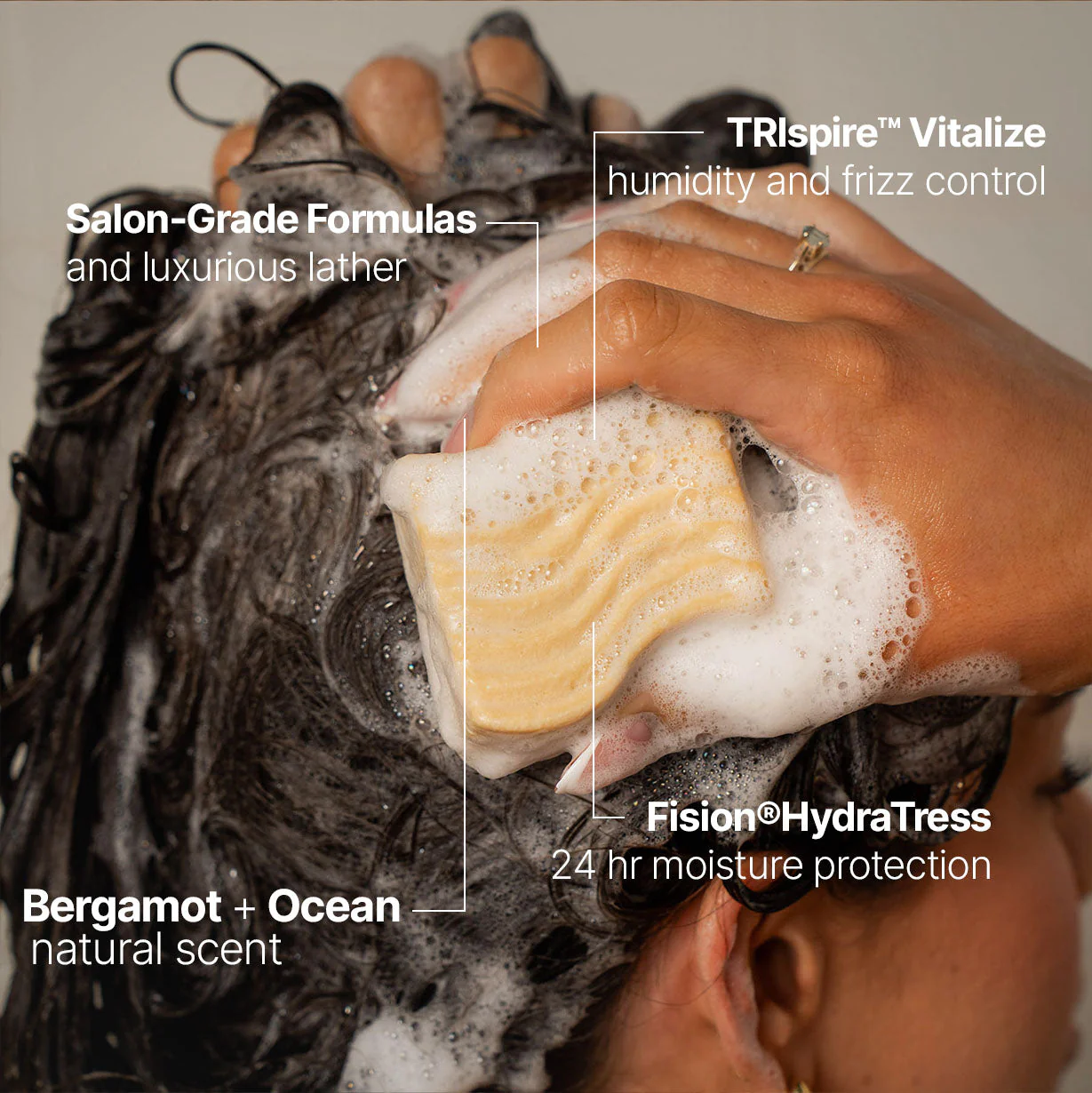 Anti-Frizz Smooth Sleek Solid Shampoo Bar - Image 3