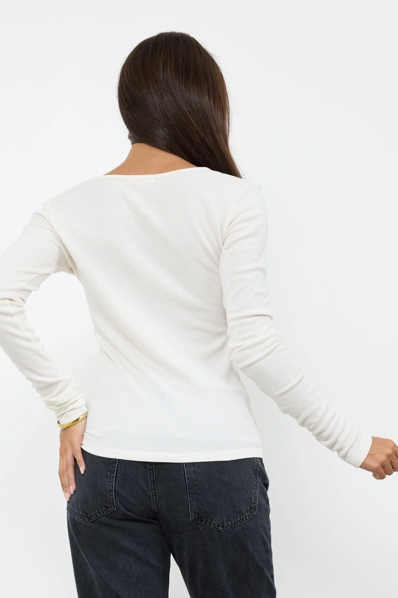 Standard V Neck Long Sleeve Thermal Top - Image 4