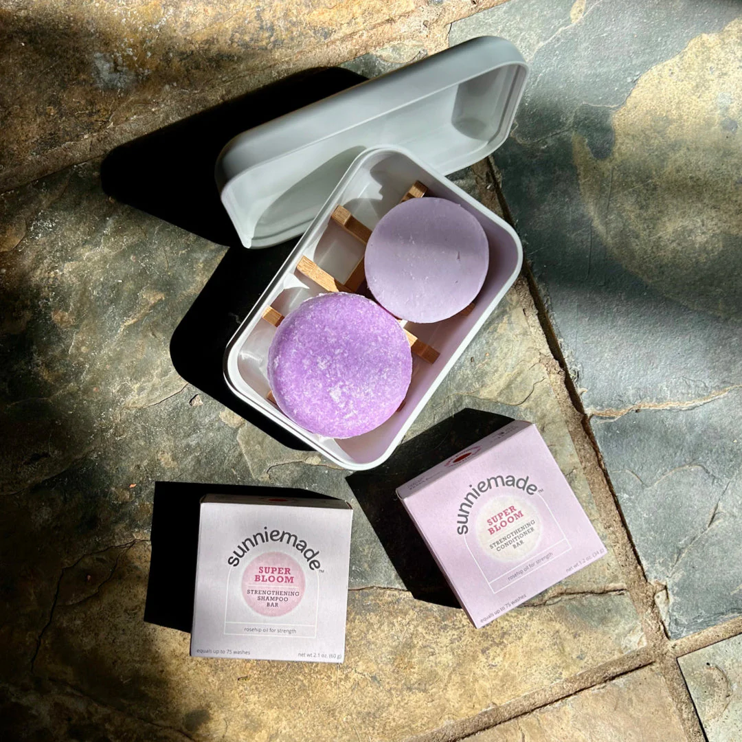 Super Bloom Strengthening Shampoo Bar - Sandalwood & Rose - Image 9