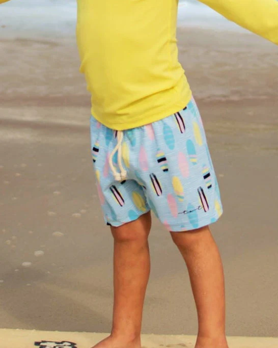 Boys Surf's Up UPF 50+ Lined Swim Trunks - Image 2