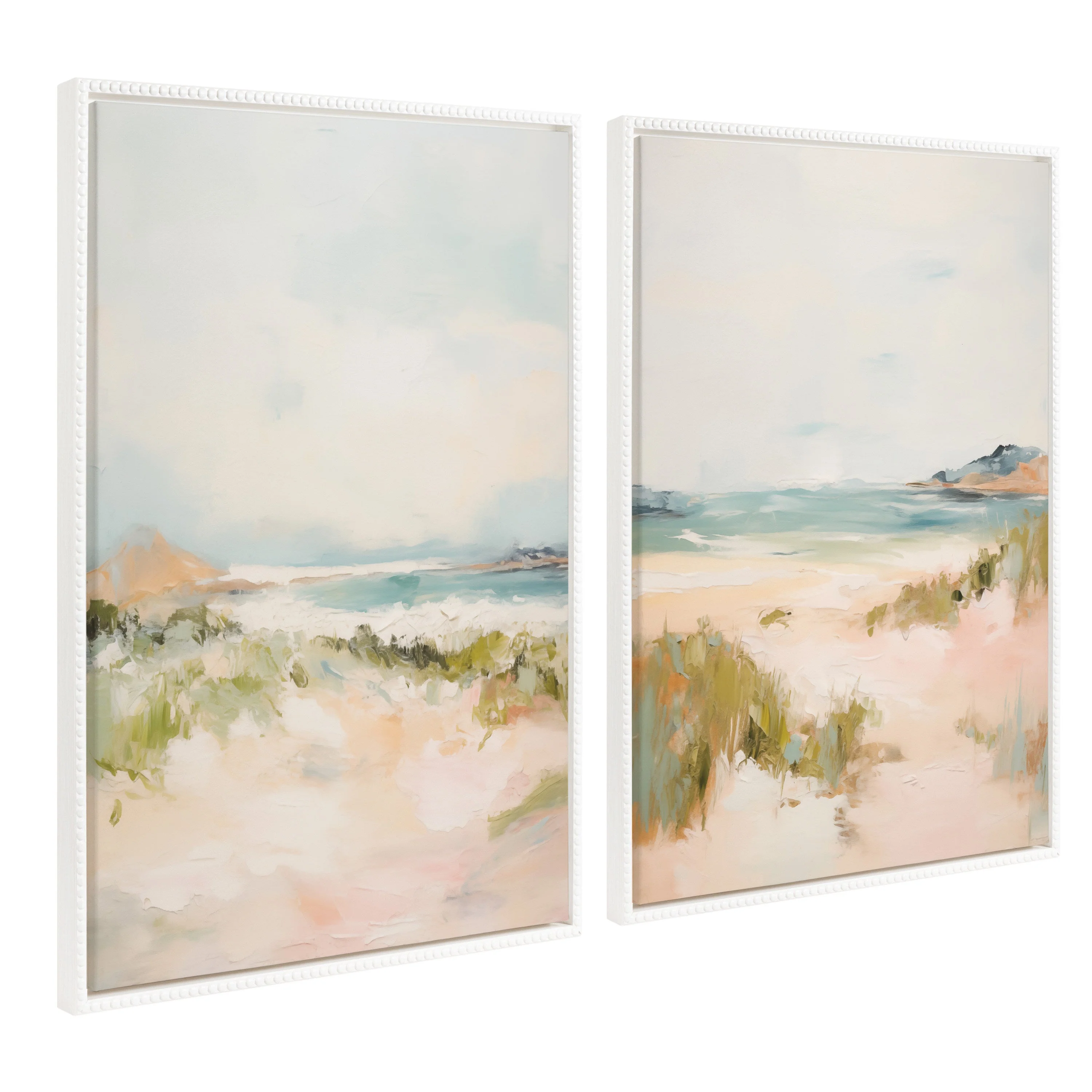 Sylvie Beaded Tranquil Landscape III and V Framed Canvas Art Set by Amy Lighthall - Image 2