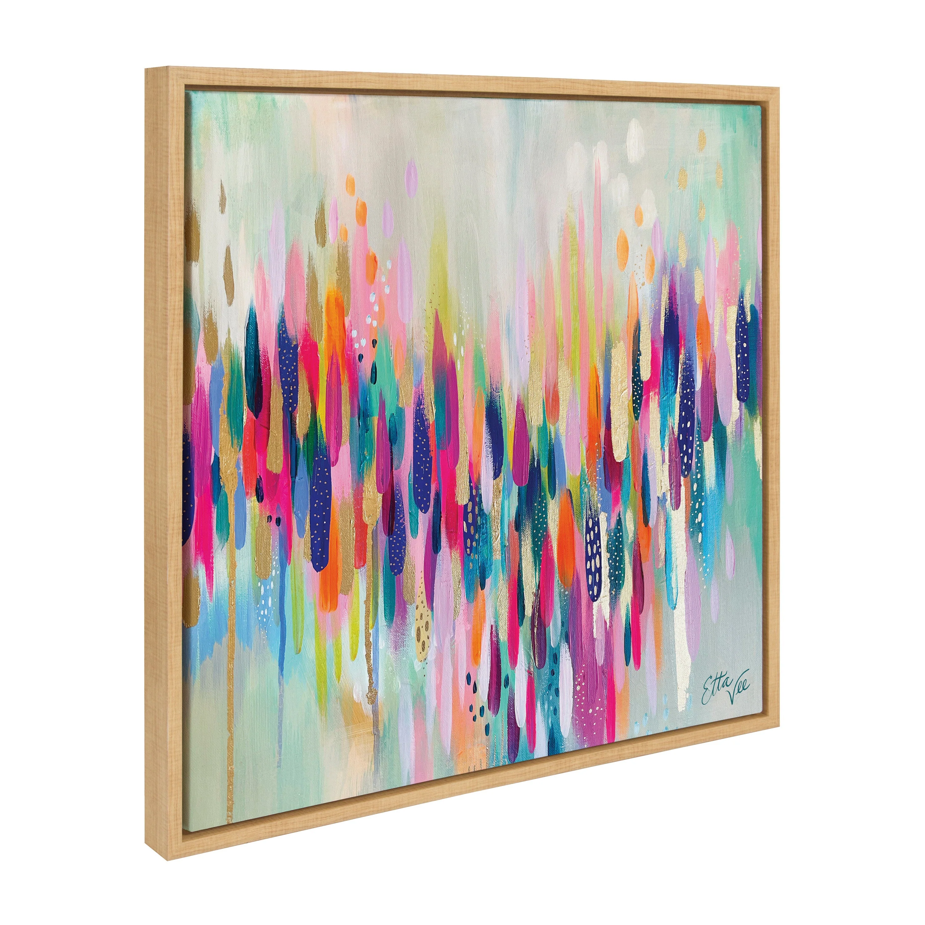 Sylvie Brushstroke 154 Framed Canvas by Jessi Raulet of Ettavee - Image 12