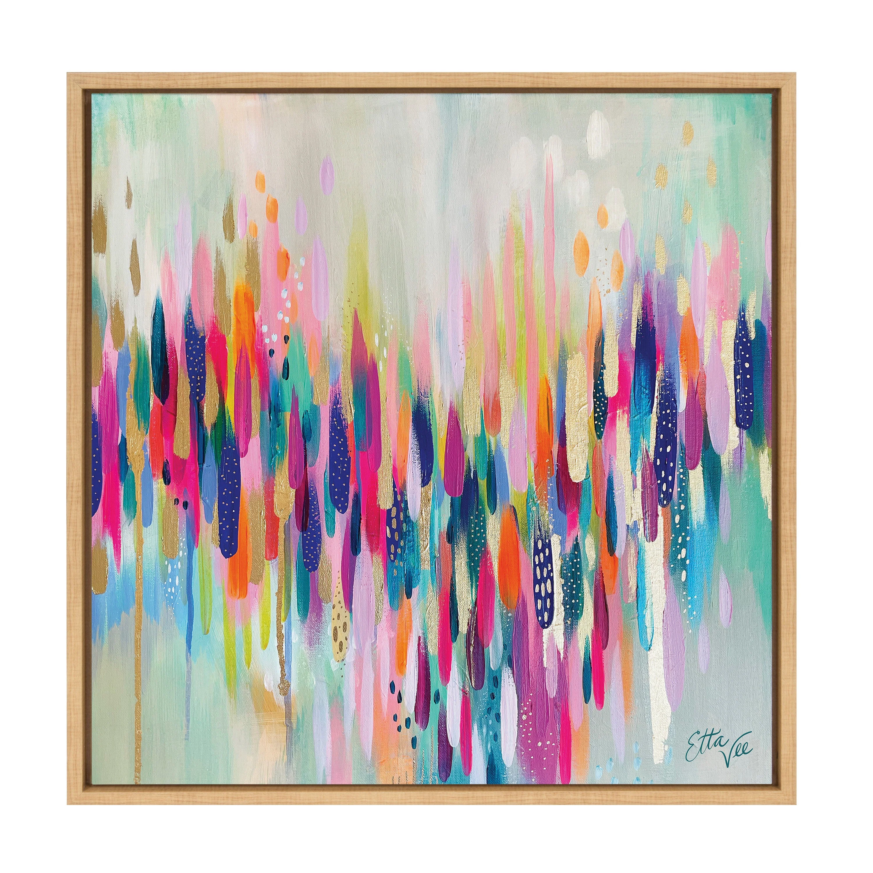 Sylvie Brushstroke 154 Framed Canvas by Jessi Raulet of Ettavee - Image 13