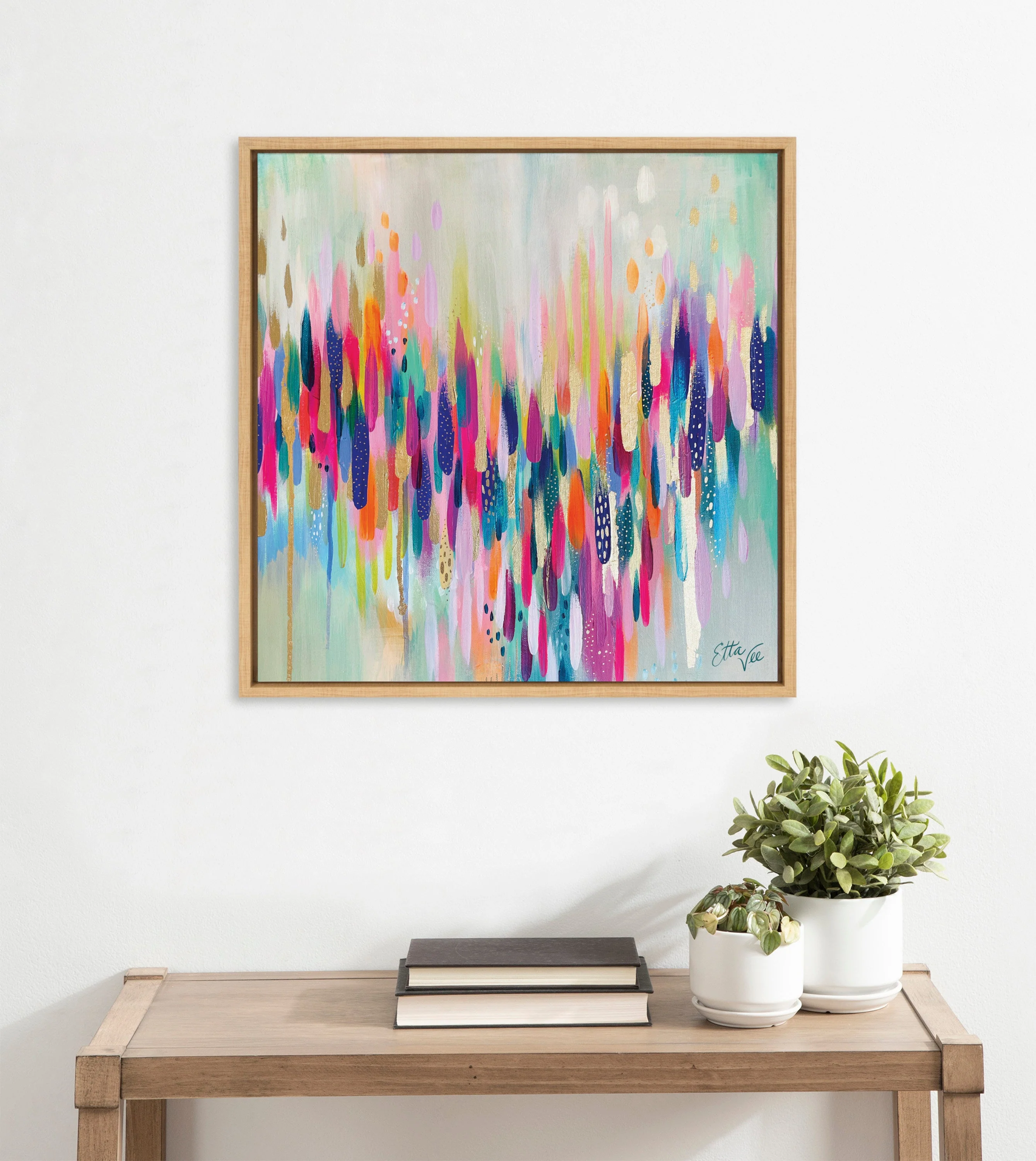 Sylvie Brushstroke 154 Framed Canvas by Jessi Raulet of Ettavee - Image 14
