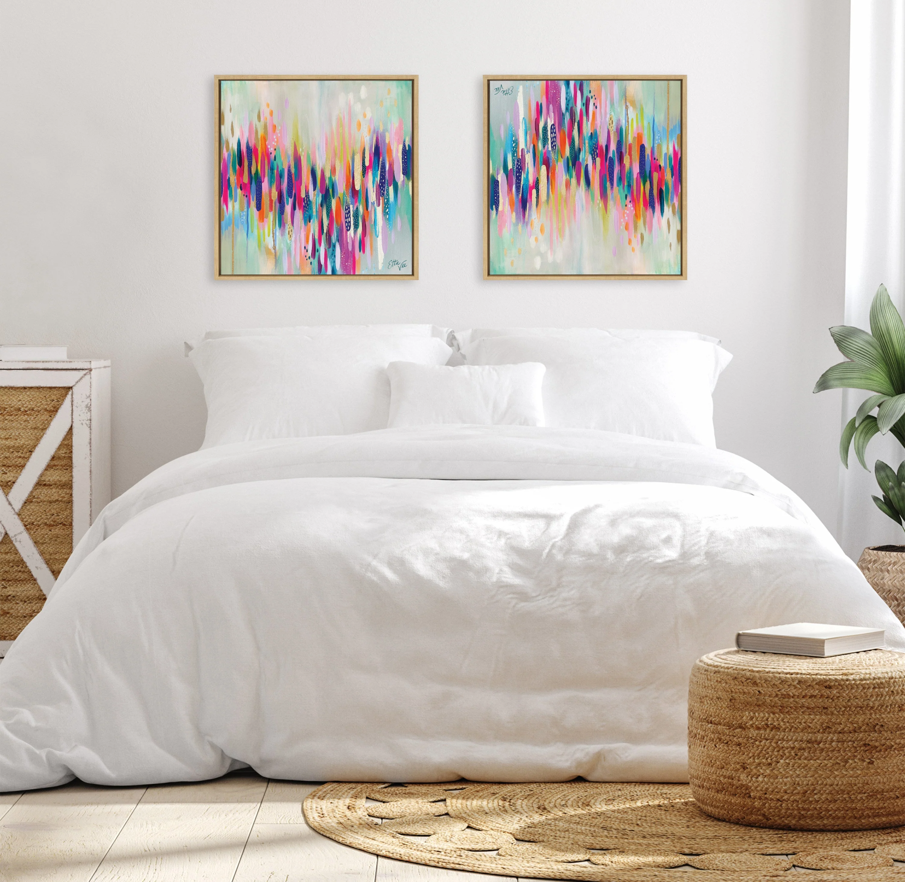 Sylvie Brushstroke 154 Framed Canvas by Jessi Raulet of Ettavee - Image 15