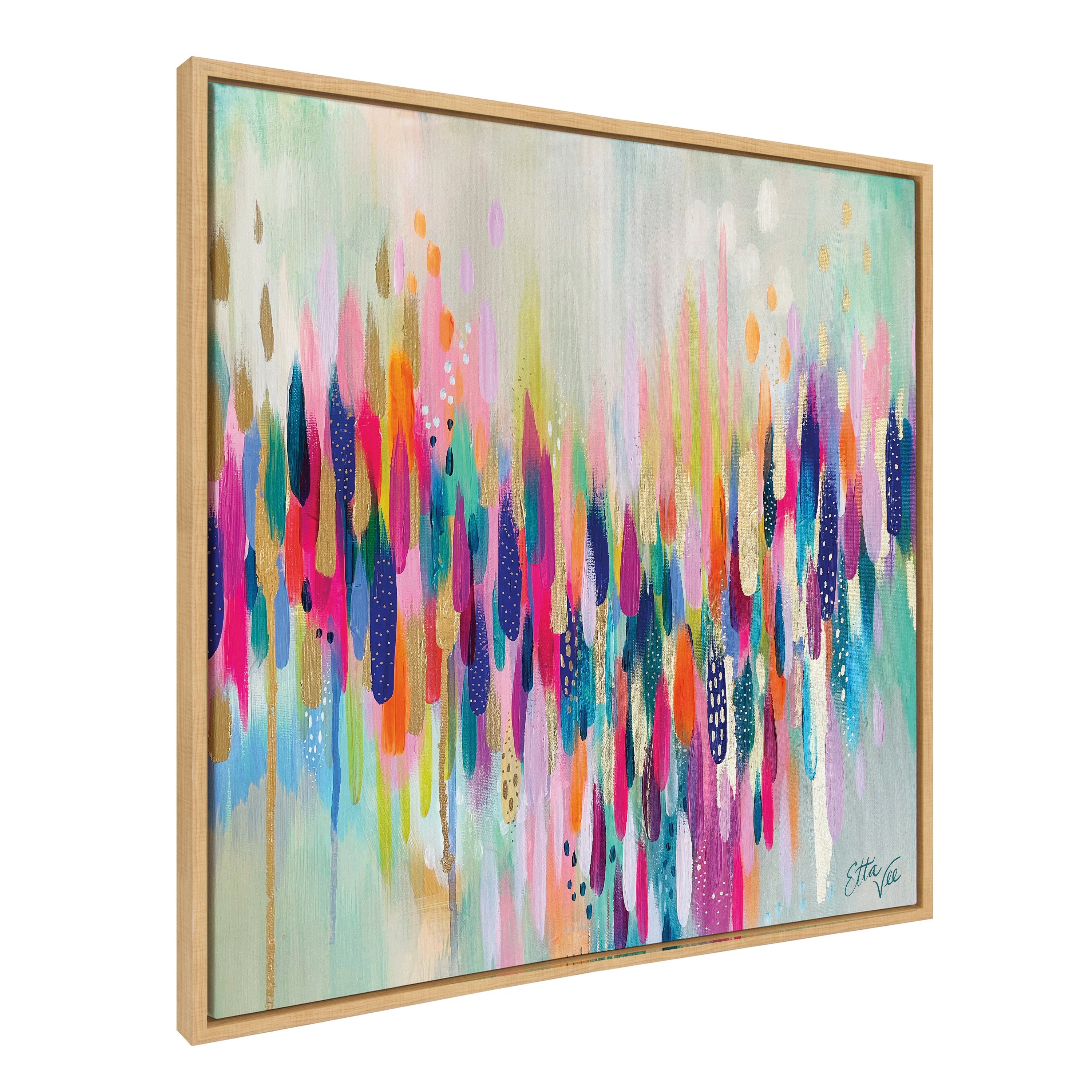 Sylvie Brushstroke 154 Framed Canvas by Jessi Raulet of Ettavee - Image 17