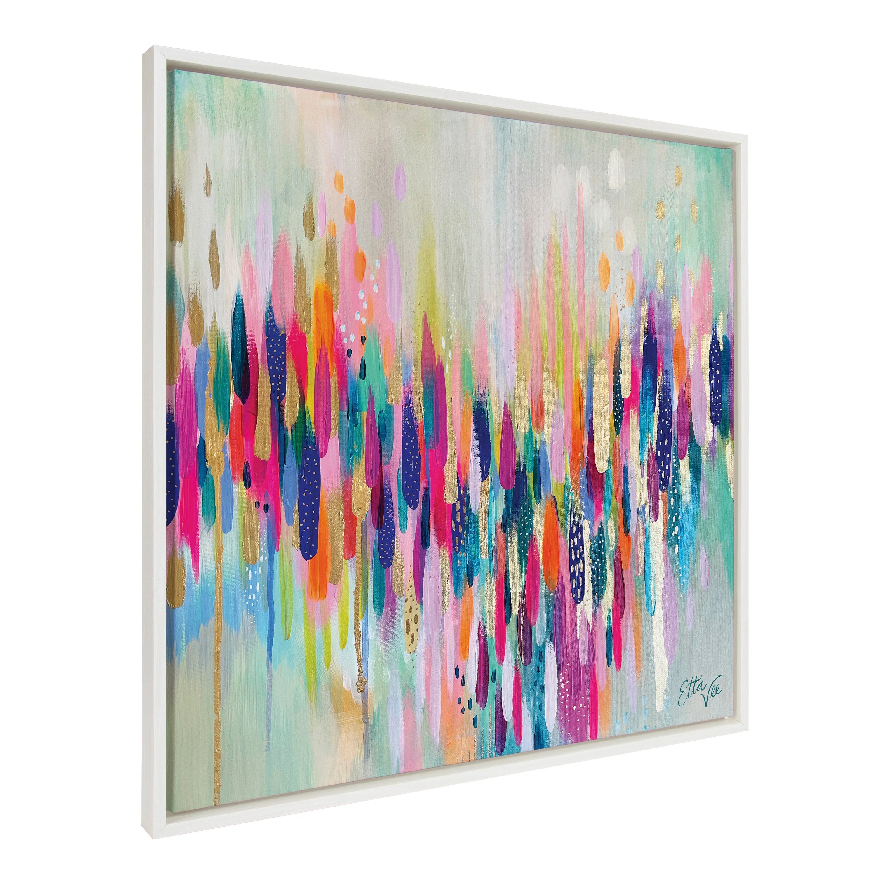 Sylvie Brushstroke 154 Framed Canvas by Jessi Raulet of Ettavee - Image 22