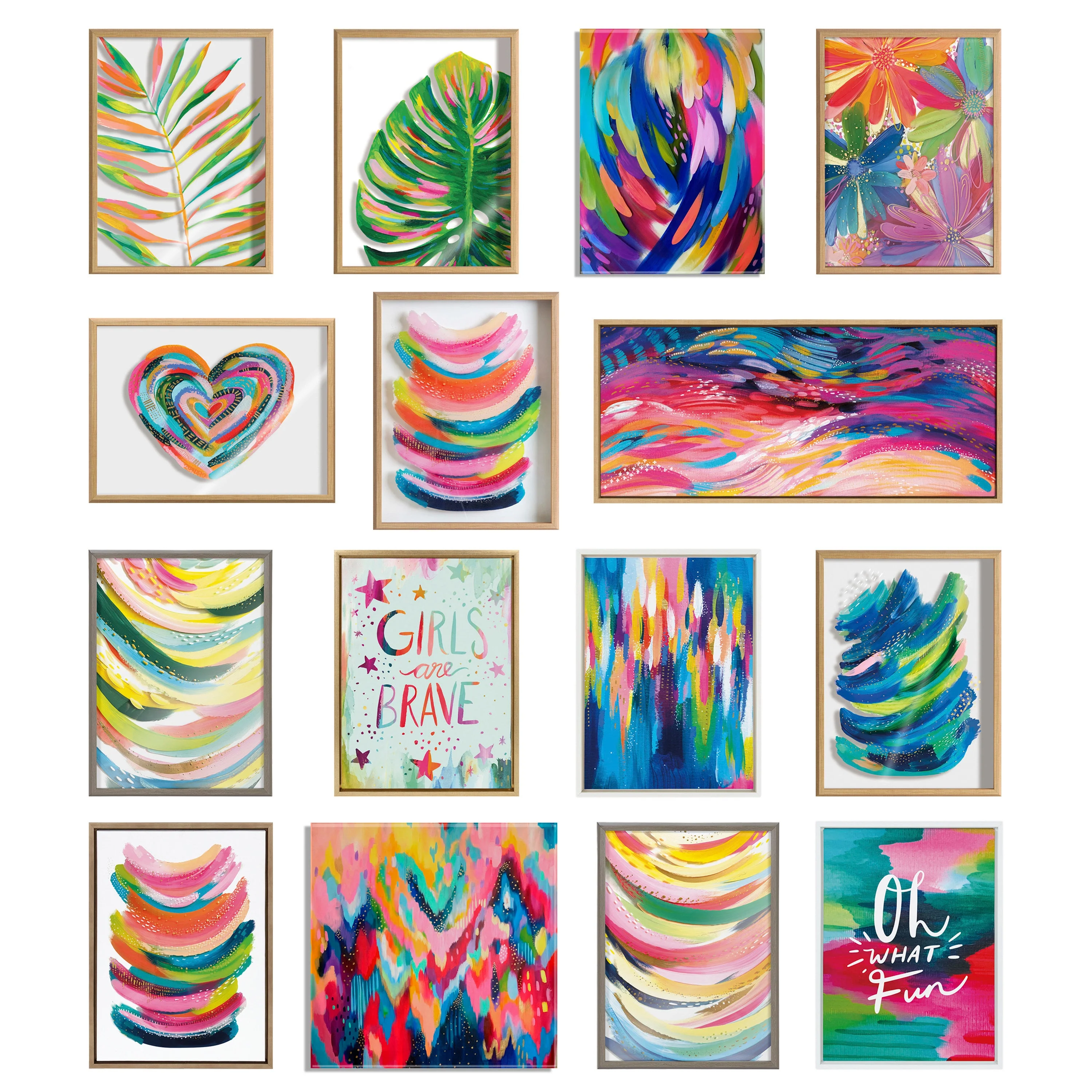 Sylvie Brushstroke 154 Framed Canvas by Jessi Raulet of Ettavee - Image 27