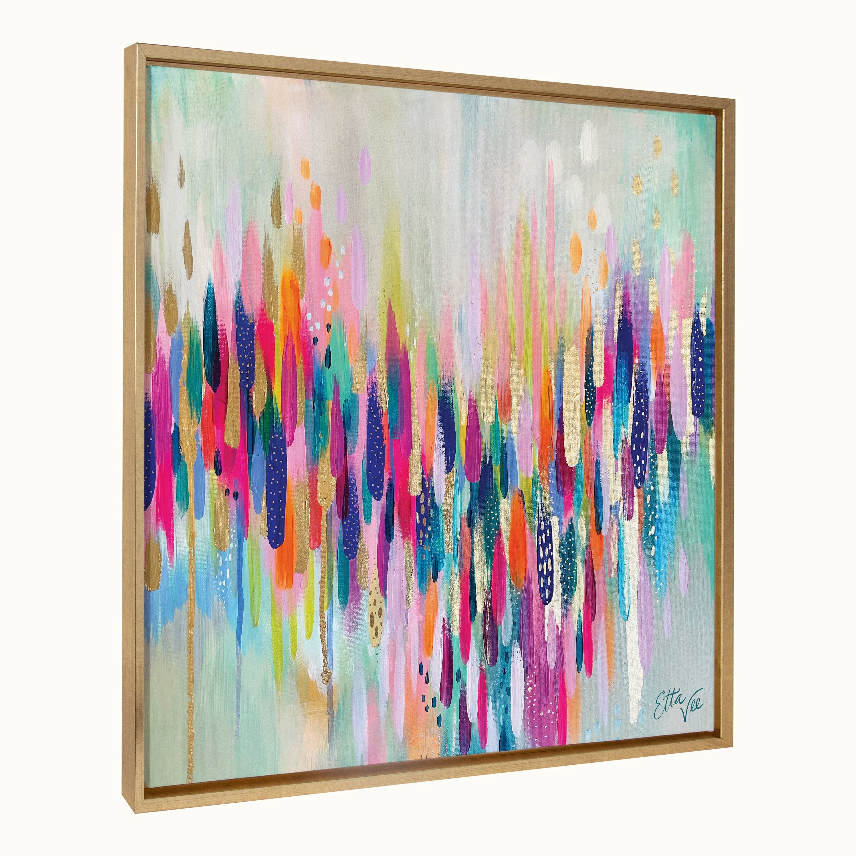 Sylvie Brushstroke 154 Framed Canvas by Jessi Raulet of Ettavee - Image 28