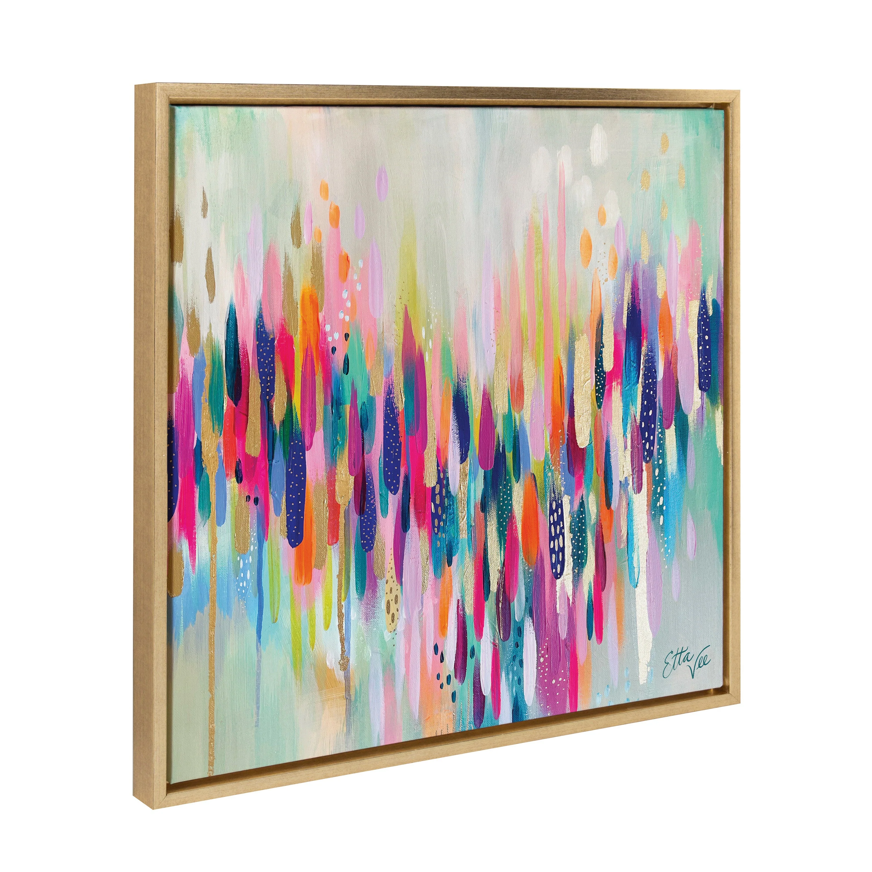 Sylvie Brushstroke 154 Framed Canvas by Jessi Raulet of Ettavee - Image 7