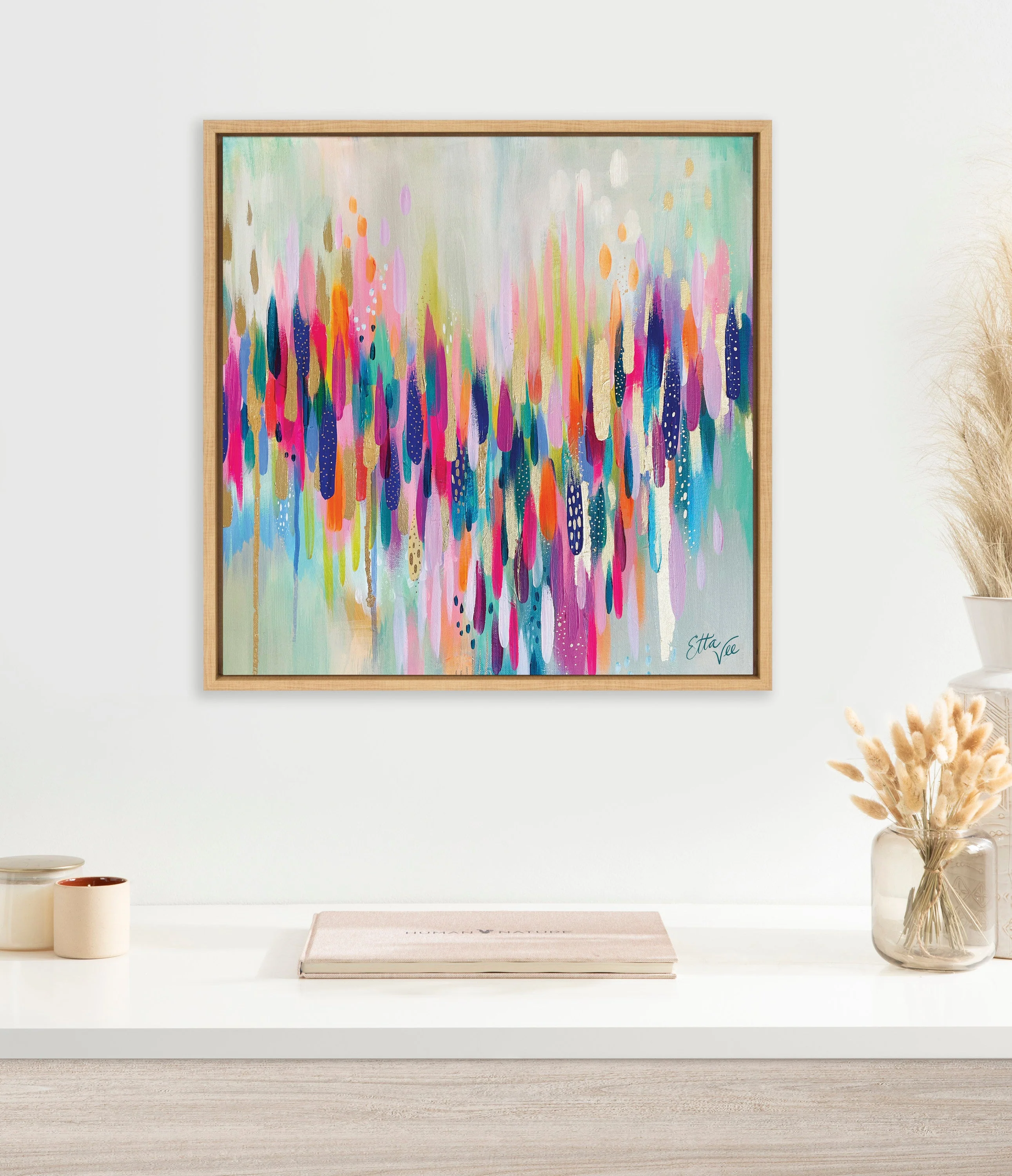 Sylvie Brushstroke 154 Framed Canvas by Jessi Raulet of Ettavee - Image 9