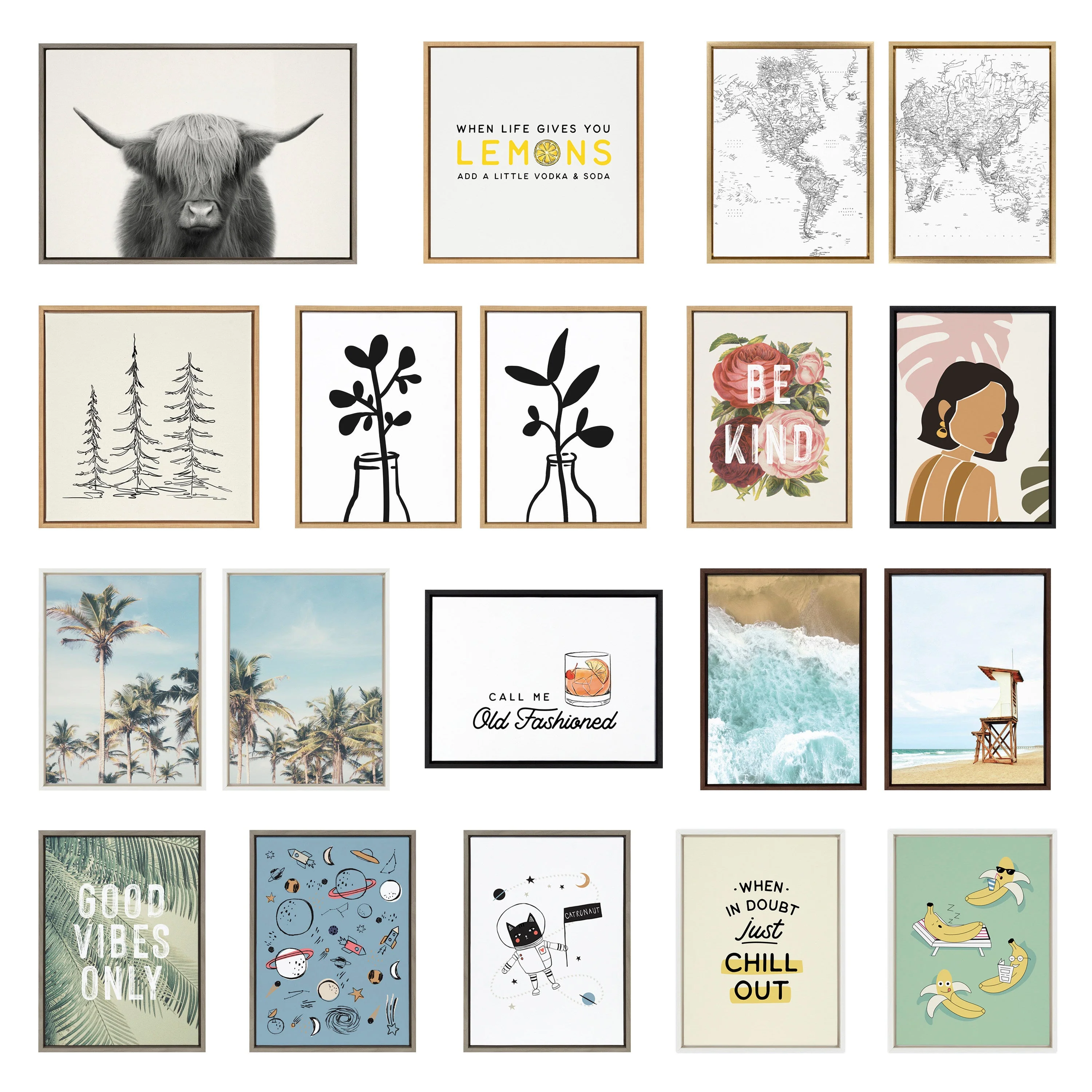 Sylvie Eucalyptus Botanical I Framed Canvas by The Creative Bunch Studio - Image 20