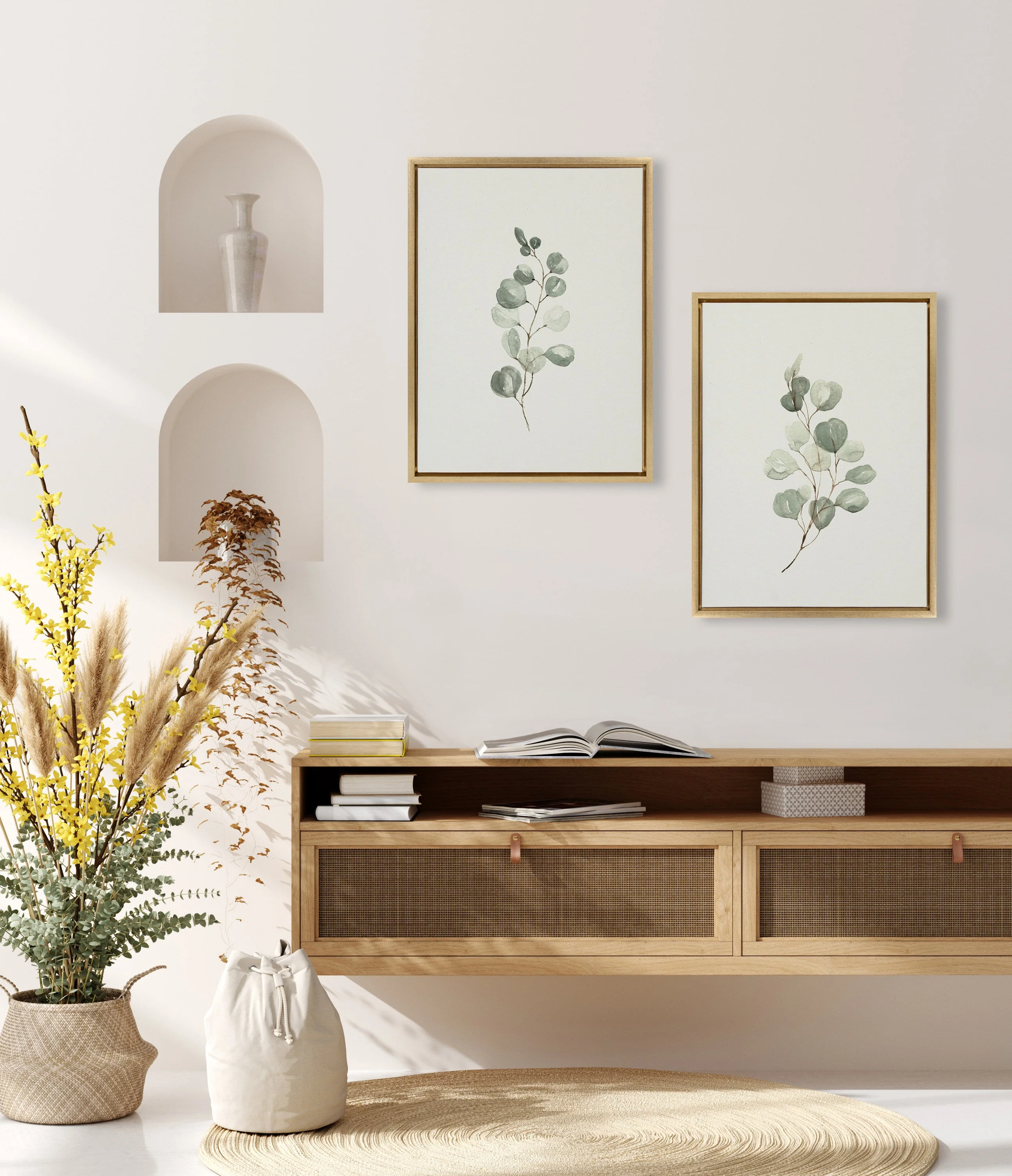 Sylvie Eucalyptus Framed Canvas Set by Maja Mitrovic of Makes My Day Happy - Image 33
