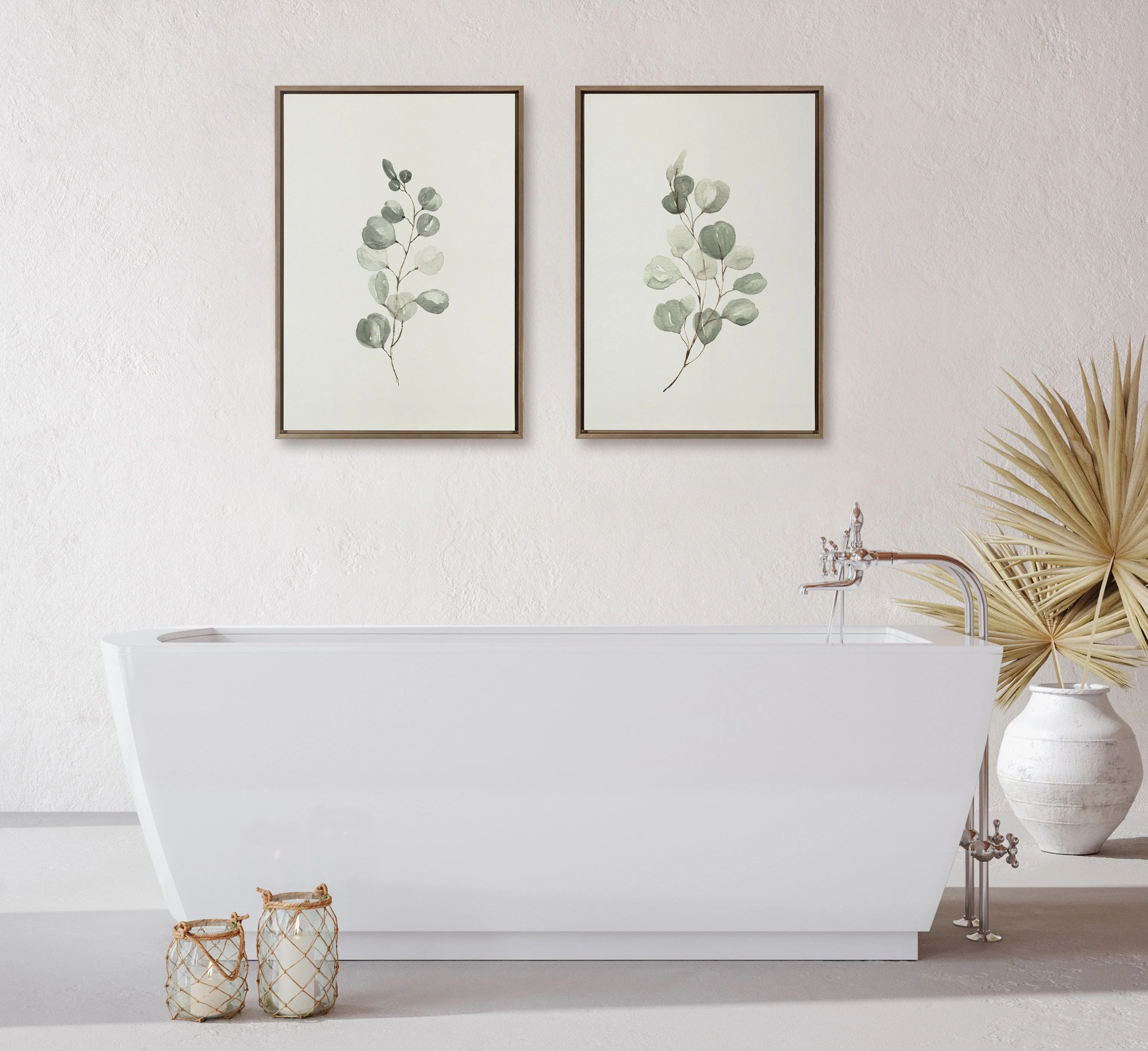 Sylvie Eucalyptus Framed Canvas Set by Maja Mitrovic of Makes My Day Happy - Image 34
